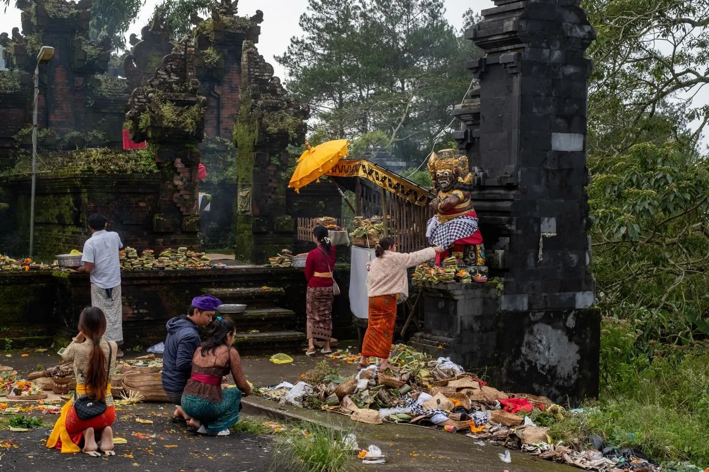 Prayers before Nyepi. Kintamani, Bali. March 2026