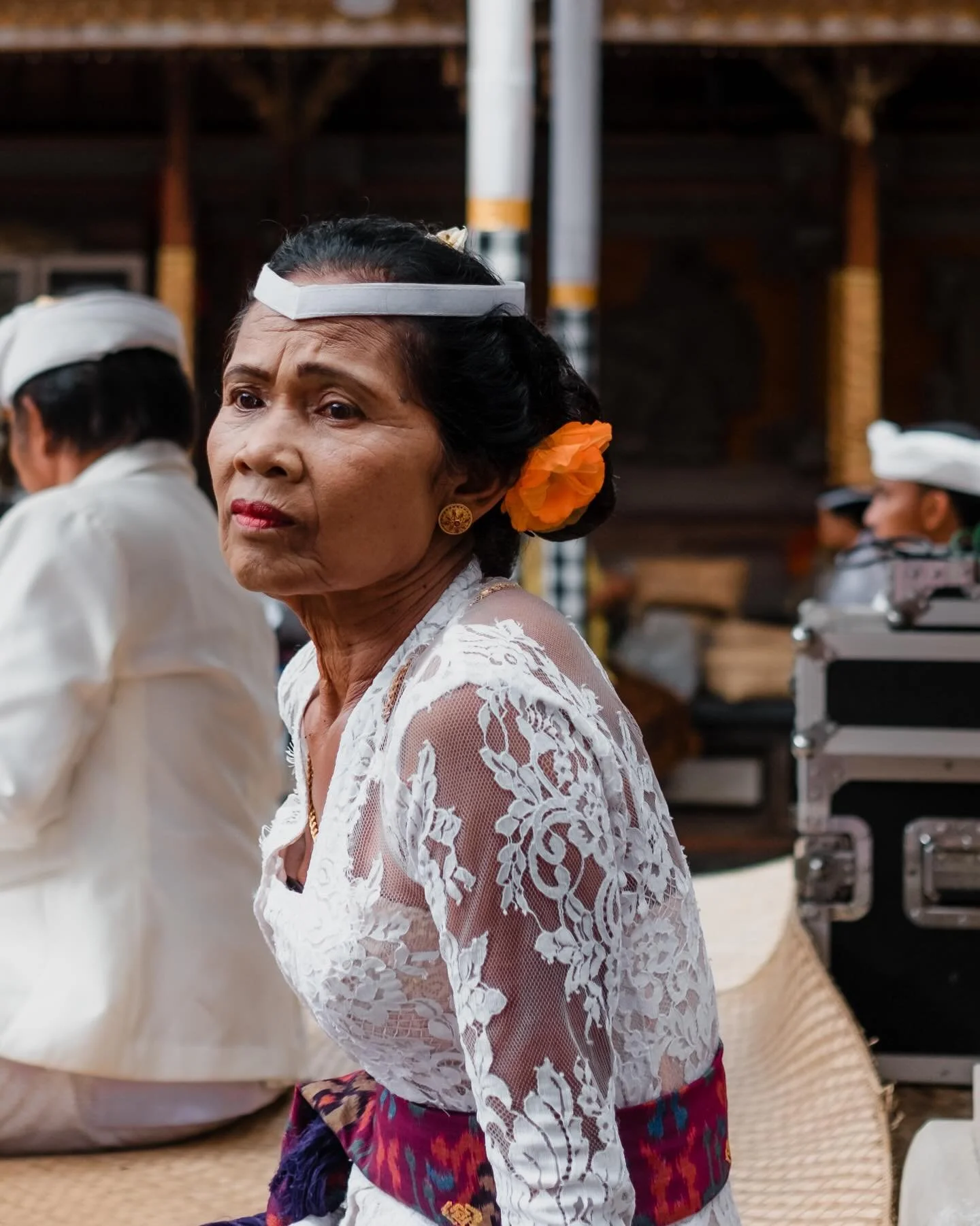 Waiting for ceremony. Ubud, Bali. June 2022
