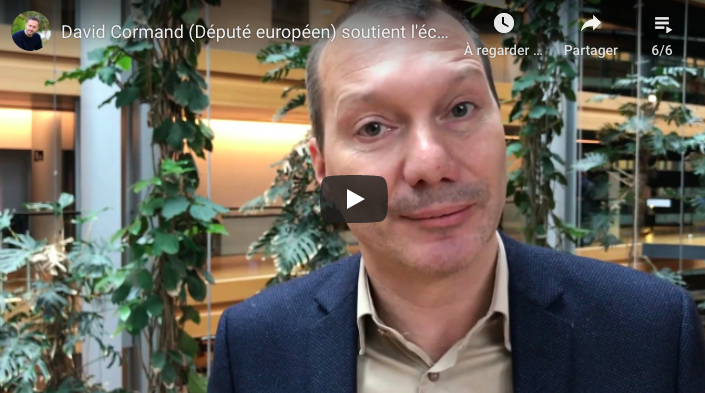 David Cormand (Député européen) soutient l'écologie pour Paris avec David Belliard