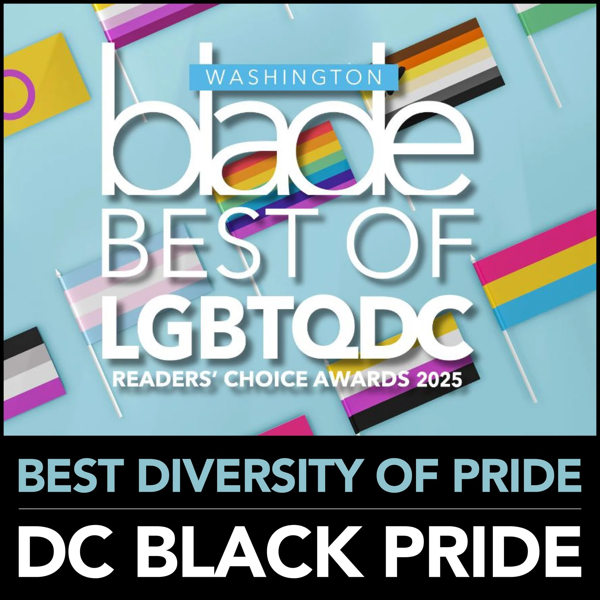 Proud moment: Our program @DCBlackPride was  named Best Diversity of Pride by readers of @washblade in the 2025 Best of LGBTQ DC Readers&rsquo; Choice Awards.

What began in Washington, DC more than 30 years ago has grown into a worldwide network of 