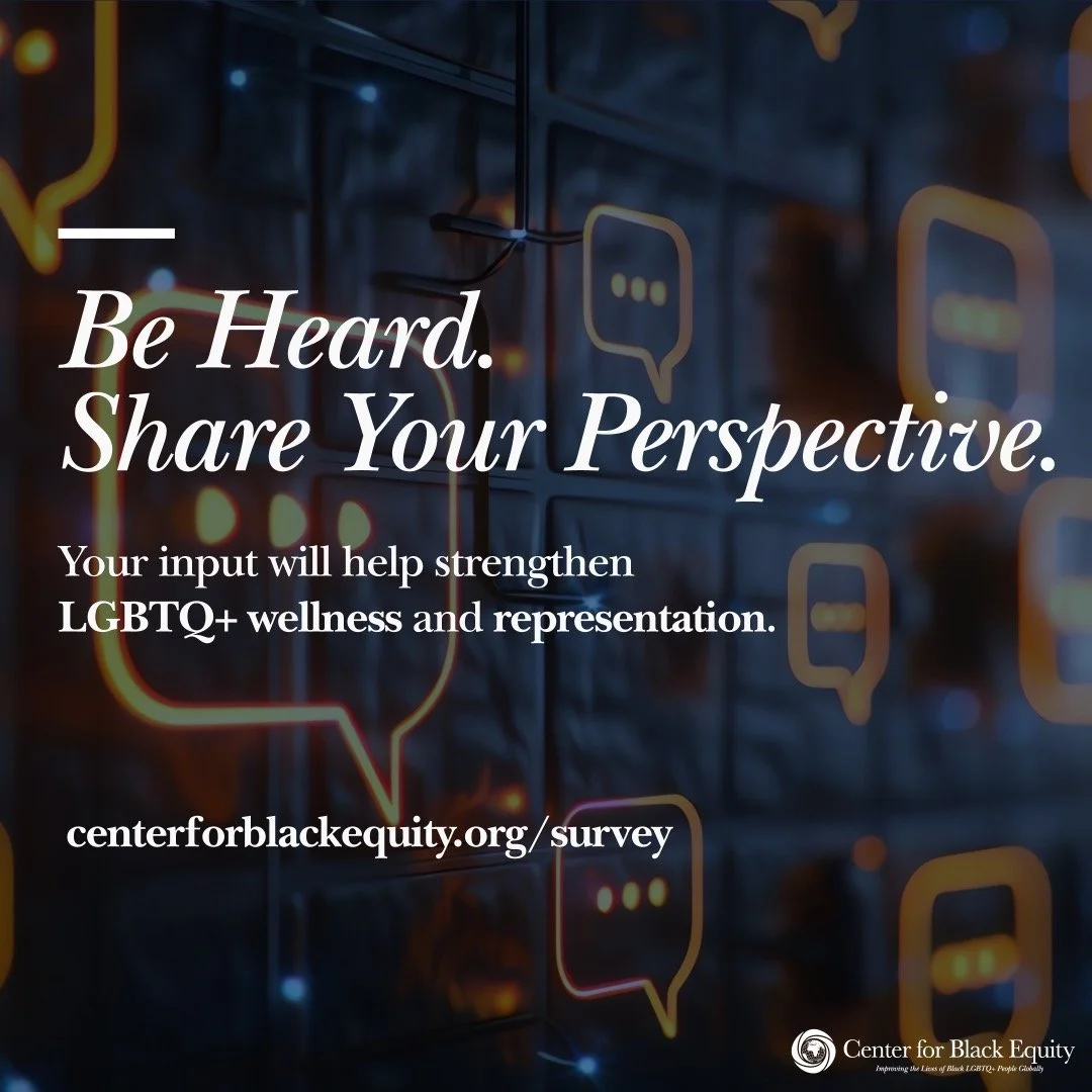 Your input is needed! 

As we strive to maintain and improve the wellness of those in the LGBTQ+ community, we also want to make sure your voice is heard in how that is done. Please take a few moments to complete the survey linked below to provide fe