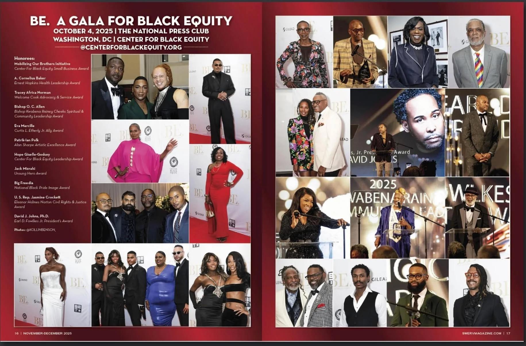 Grateful to @swervmagazine  for featuring the 2025 BE. Gala for Black Equity in your latest issue. Honored to see our community, our leaders, and our collective work captured so beautifully and celebrated on these pages.

Thank you for continuing to 
