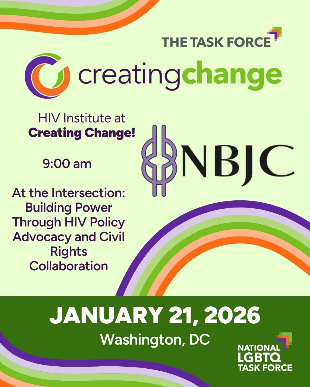 🔥 TOMORROW, JAN 21 AT CREATING CHANGE 🔥

The Center for Black Equity is hosting a powerful, full-day Institute on HIV, Policy, Research &amp; Community Power&mdash;a must-attend event if you're at Creating Change.

📅 Tuesday, January 21
📍 Monroe 