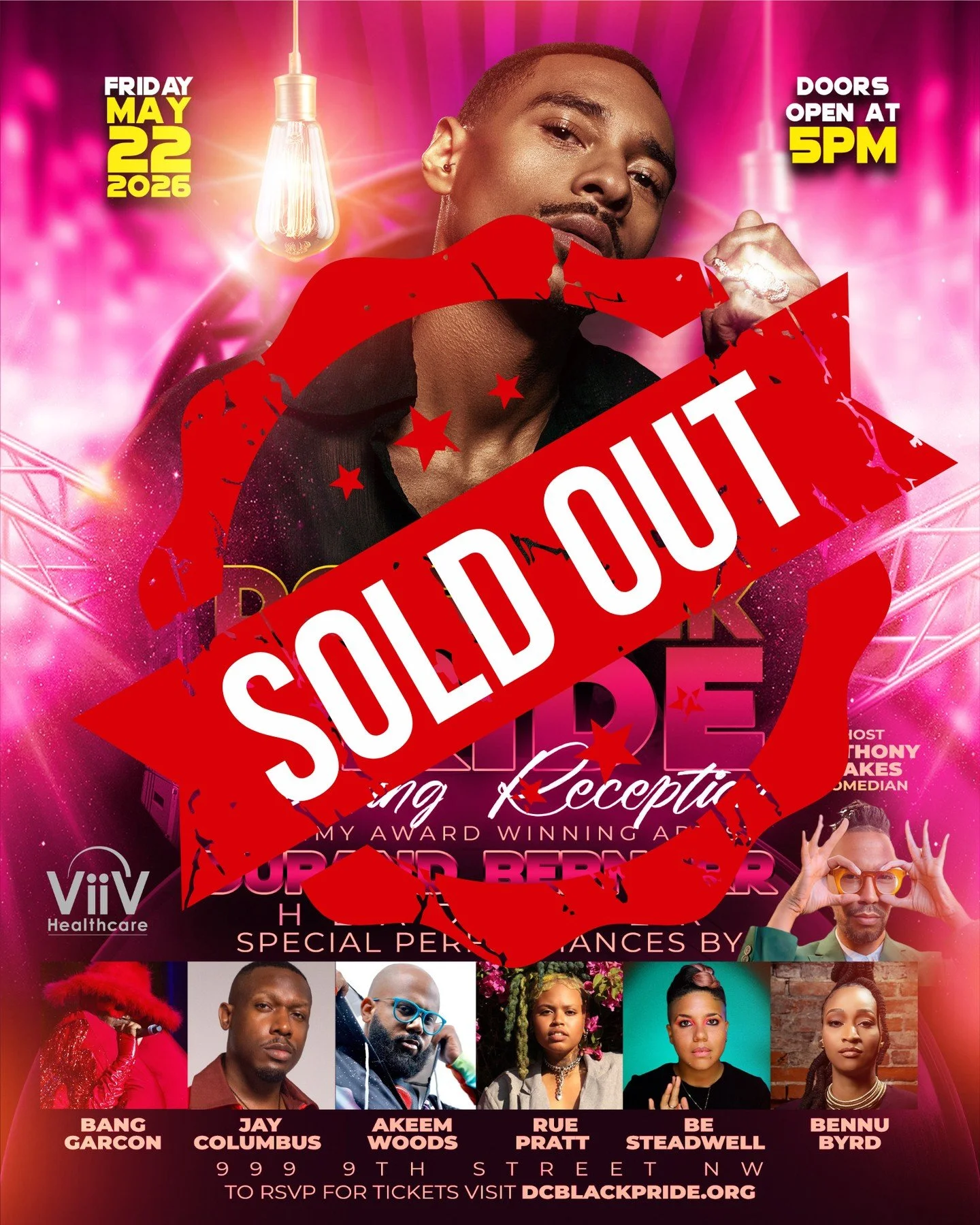 DC&hellip; y&rsquo;all did THAT. 🔥⁠
⁠
The DC Black Pride Opening Reception sold out incredibly fast, and the response from the community has been overwhelming. Thank you for the love and excitement.⁠
⁠
The DC Black Pride Opening reception has always