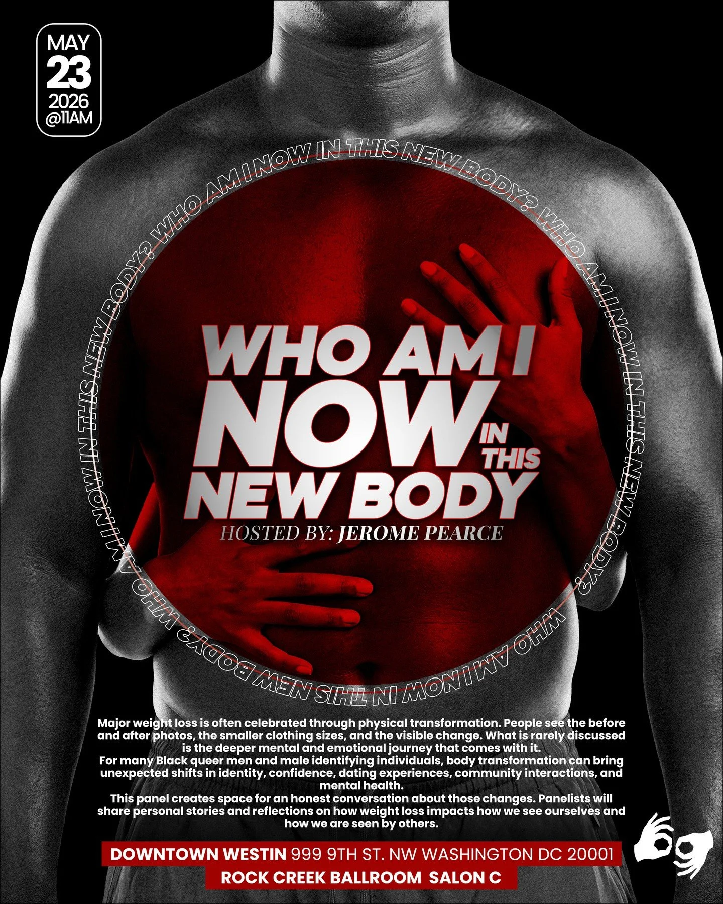 What happens when your body changes, but your sense of self is still catching up?⁠
⁠
Join us for Who Am I Now in This New Body at DC Black Pride 2026, hosted by Jerome Pearce. This session creates space to talk openly about body transformation, ident