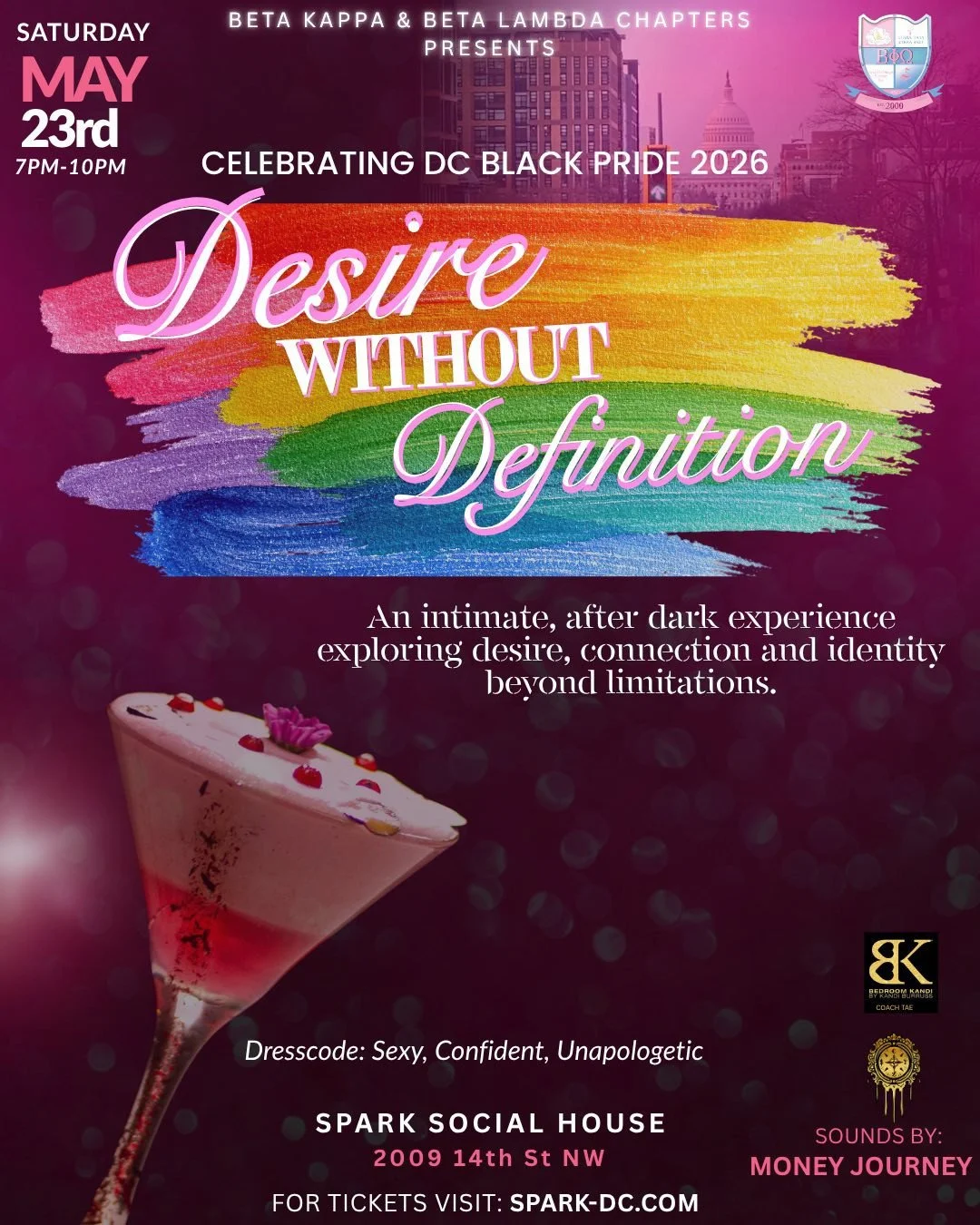 Desire has no limits. Connection has no script.⁠
⁠
Join Beta Kappa &amp; Beta Lambda Chapters for Desire Without Definition, an intimate after-dark experience created to explore desire, connection, and identity beyond limitation.⁠
⁠
With sounds by Mo