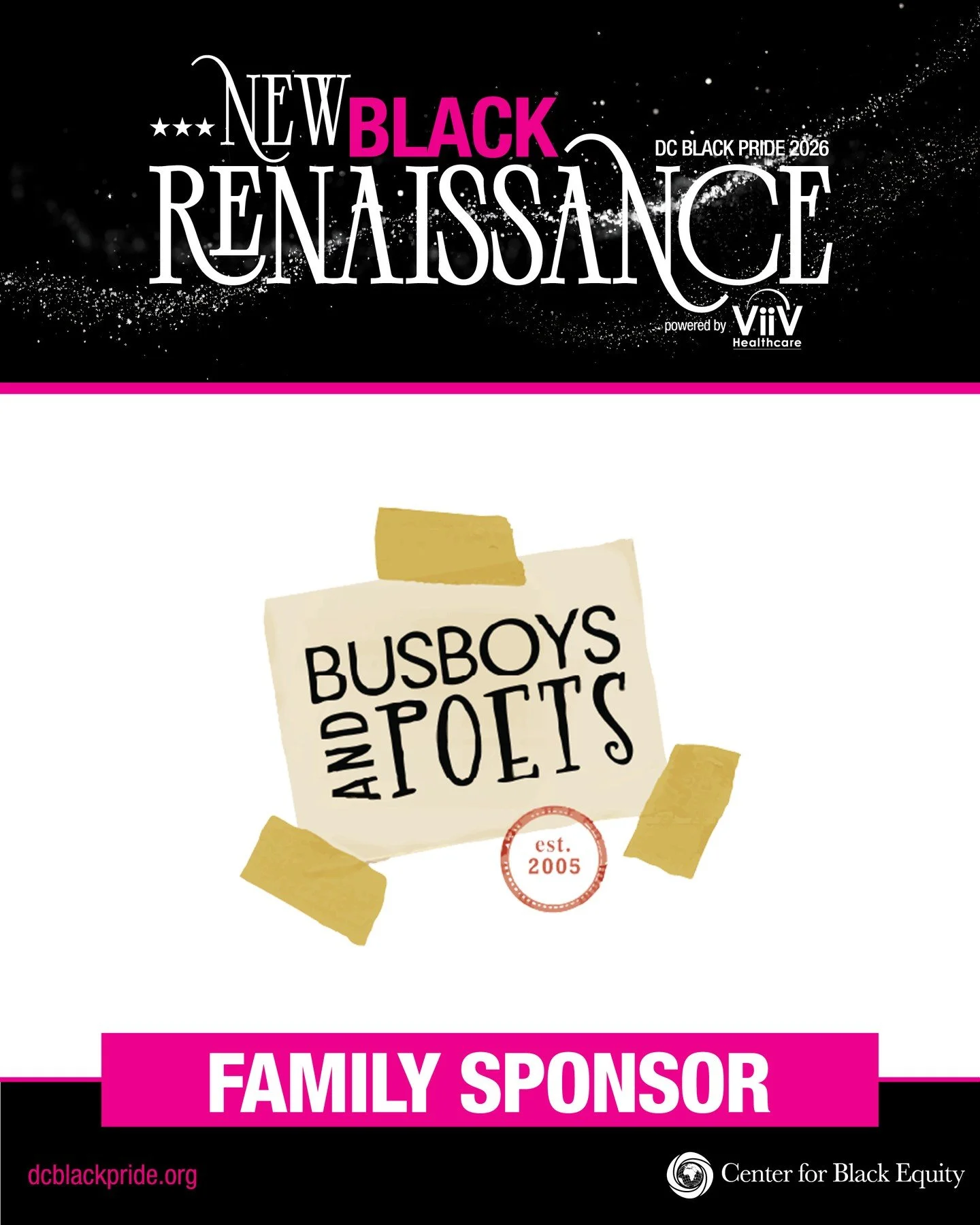 Community, culture, and conversation have always been part of the movement. 🖤🌈⁠
⁠
We are proud to recognize Busboys and Poets as a Family Sponsor of DC Black Pride 2026: New Black Renaissance.⁠
⁠
For years, Busboys and Poets has been more than a ga
