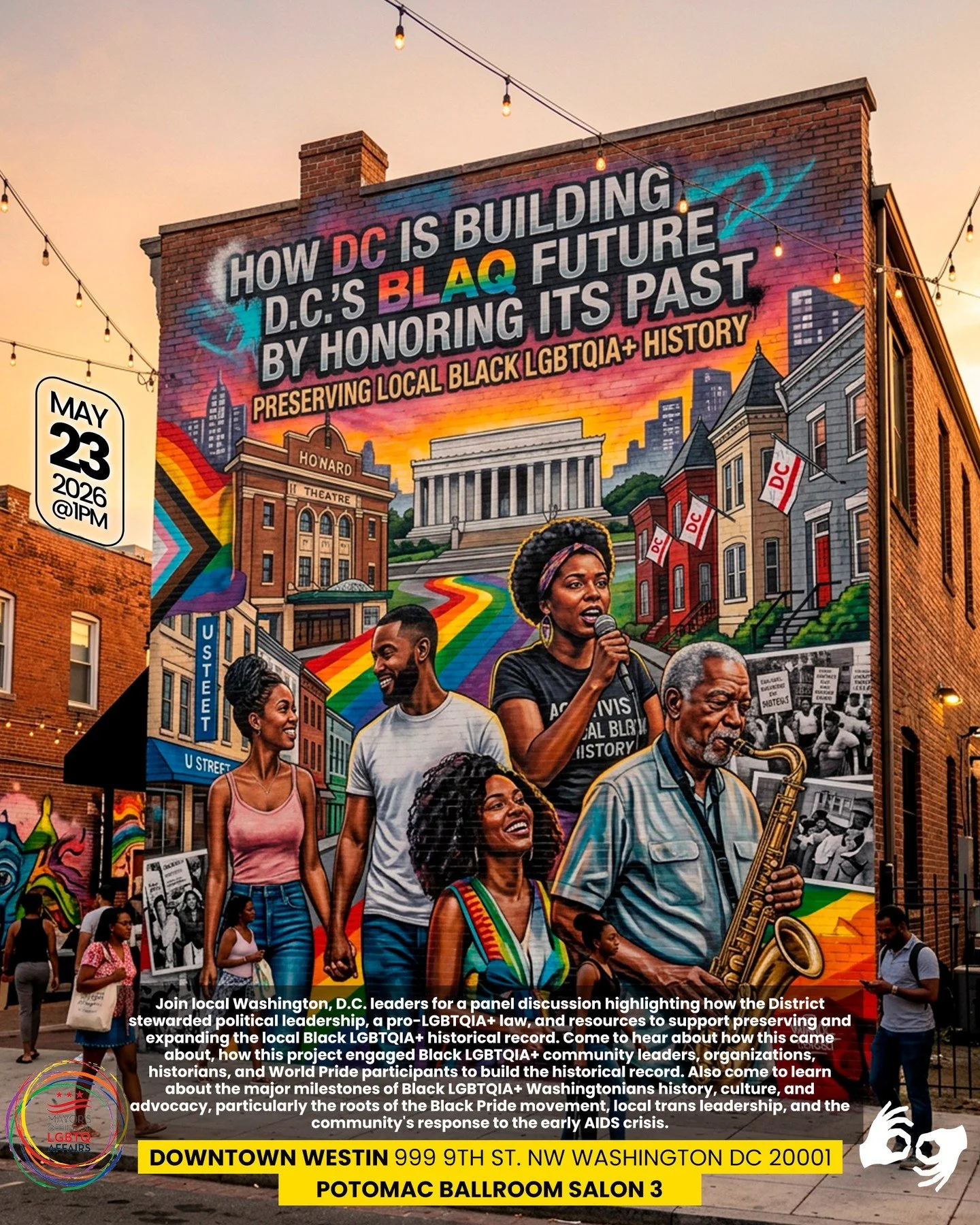 The future of Black LGBTQIA+ Washington is rooted in the stories we choose to preserve today.⁠
⁠
Join us for How DC Is Building D.C.&rsquo;s BLAQ Future by Honoring Its Past: Preserving Local Black LGBTQIA+ History, a timely conversation on the leade