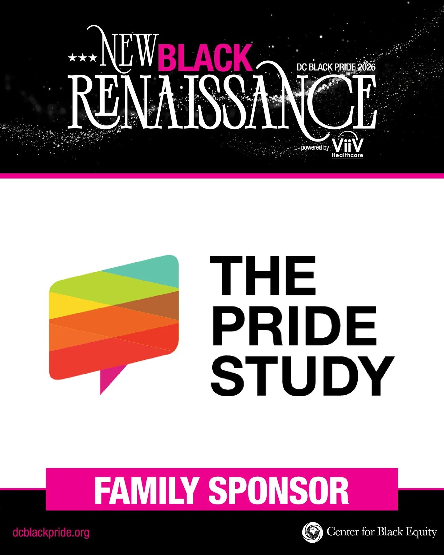 We are proud to recognize The Pride Study as a Family Sponsor of DC Black Pride 2026.⁠
⁠
Their support helps us continue building spaces where Black LGBTQ+ communities are seen, celebrated, connected, and supported during DC Black Pride and beyond.⁠
