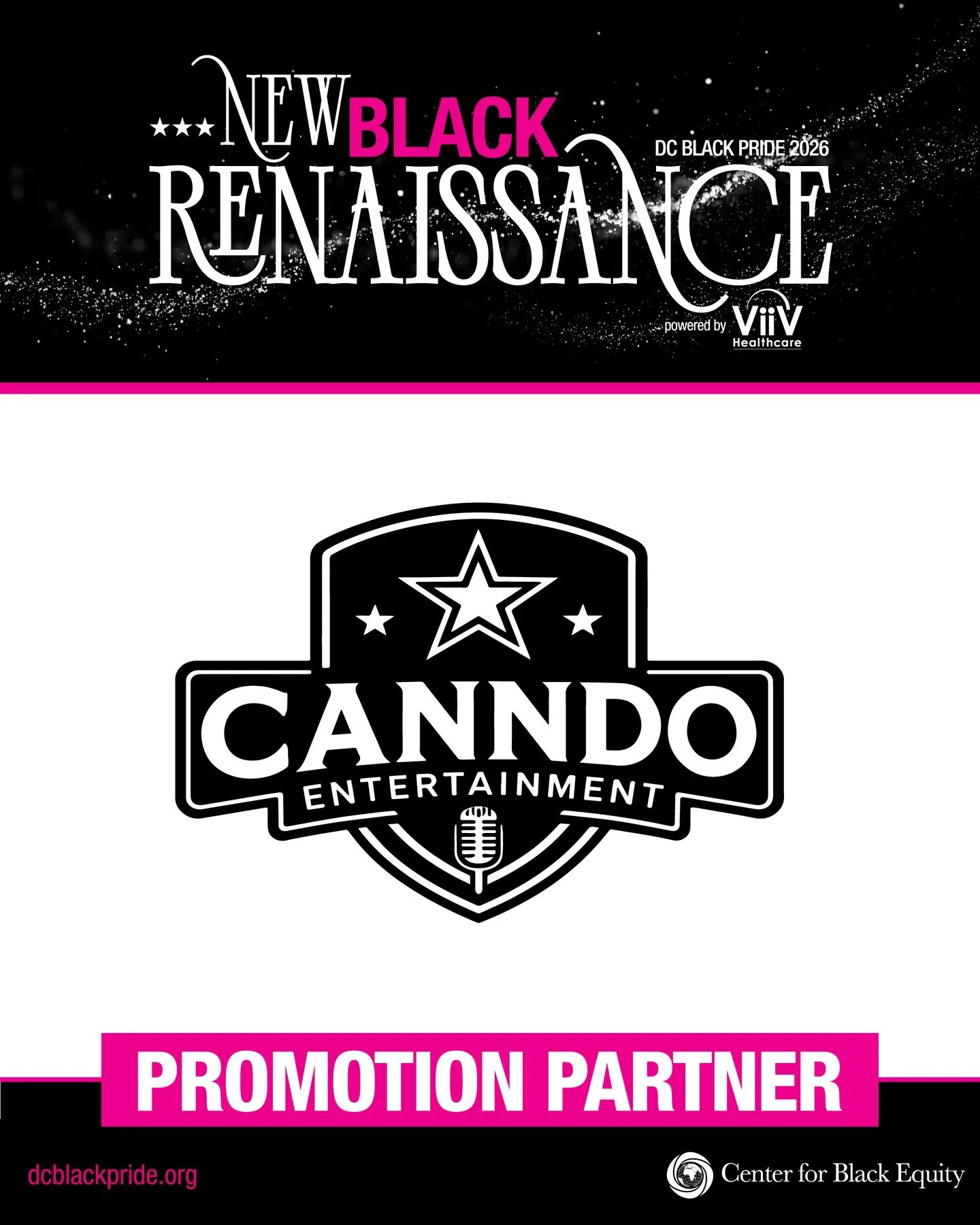 The celebration continues with partners who help keep DC Black Pride visible and connected. 💗⁠
⁠
We are proud to recognize Canndo Entertainment as a Promotion Partner of DC Black Pride 2026.⁠
⁠
Thank you for helping amplify this year&rsquo;s New Bla
