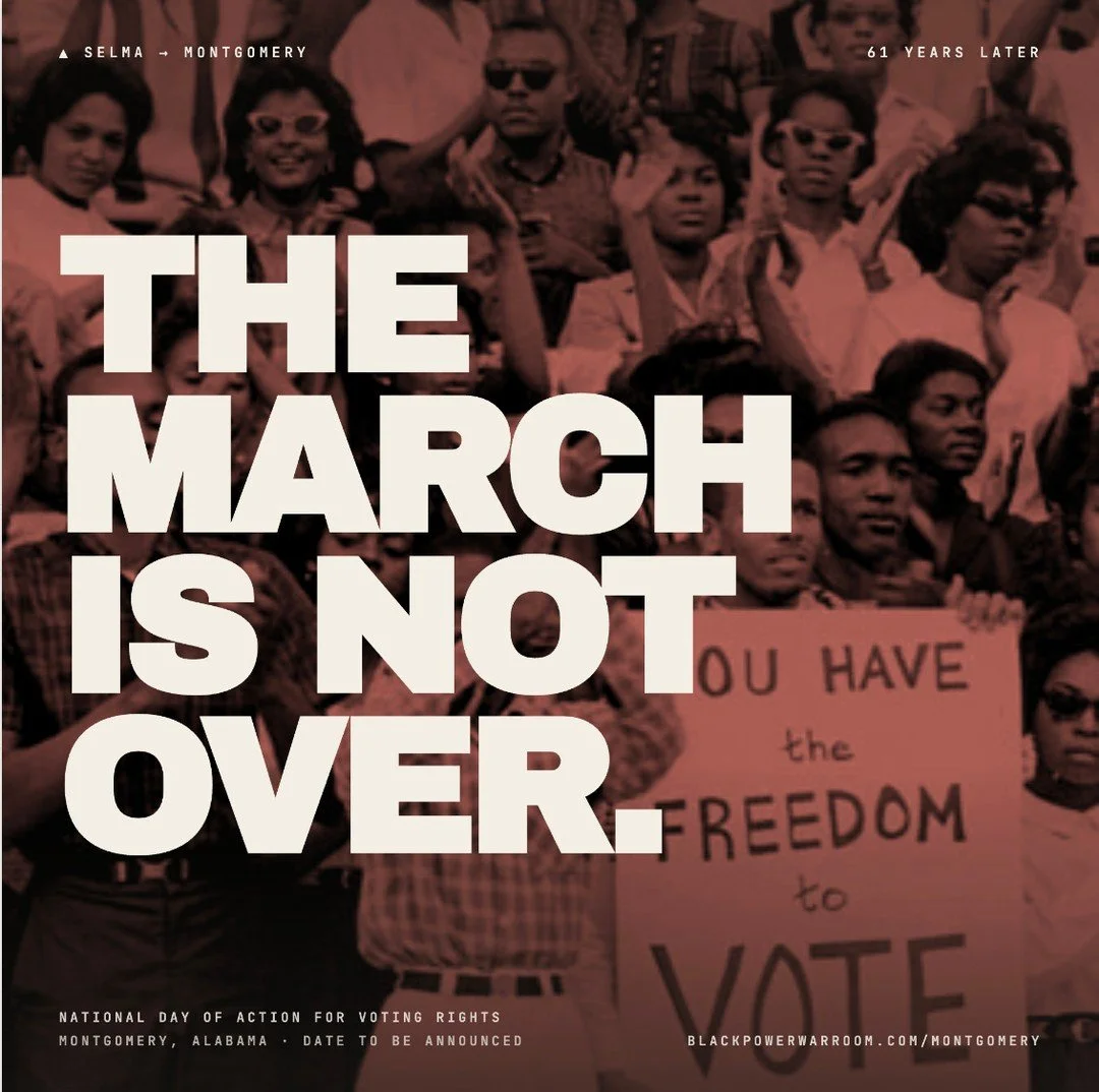 The march is not over. The work is not finished.⁠
⁠
On May 16 at 1 PM in Montgomery, Alabama, communities from across the country will gather for the National Day of Action for Voting Rights because the dismantling of the Voting Rights Act is a remin