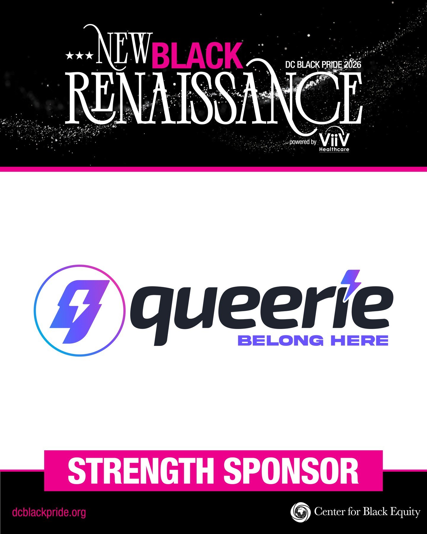 We are proud to recognize Queerie as a Strength Sponsor of DC Black Pride 2026.⁠
⁠
Queerie is helping our community discover events, connect with one another, and find chosen family throughout DC Black Pride weekend. Their platform makes it easier fo