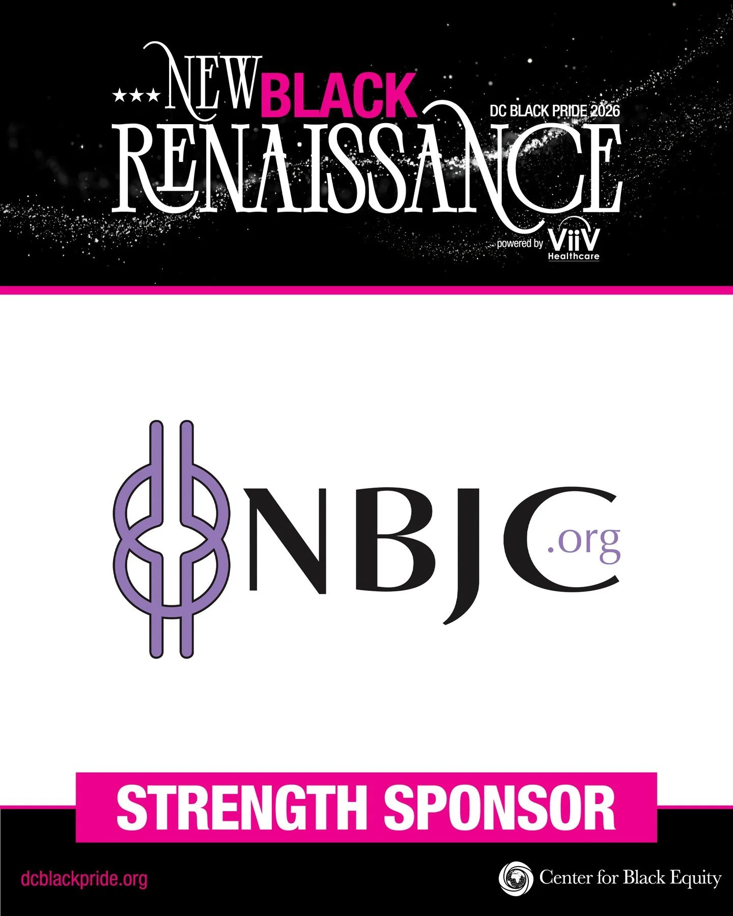 We are proud to recognize NBJC as a Strength Sponsor of DC Black Pride 2026.⁠
⁠
NBJC&rsquo;s work continues to advance justice, equity, and liberation for Black LGBTQ+ and same-gender-loving people across the country. Their commitment to advocacy, po