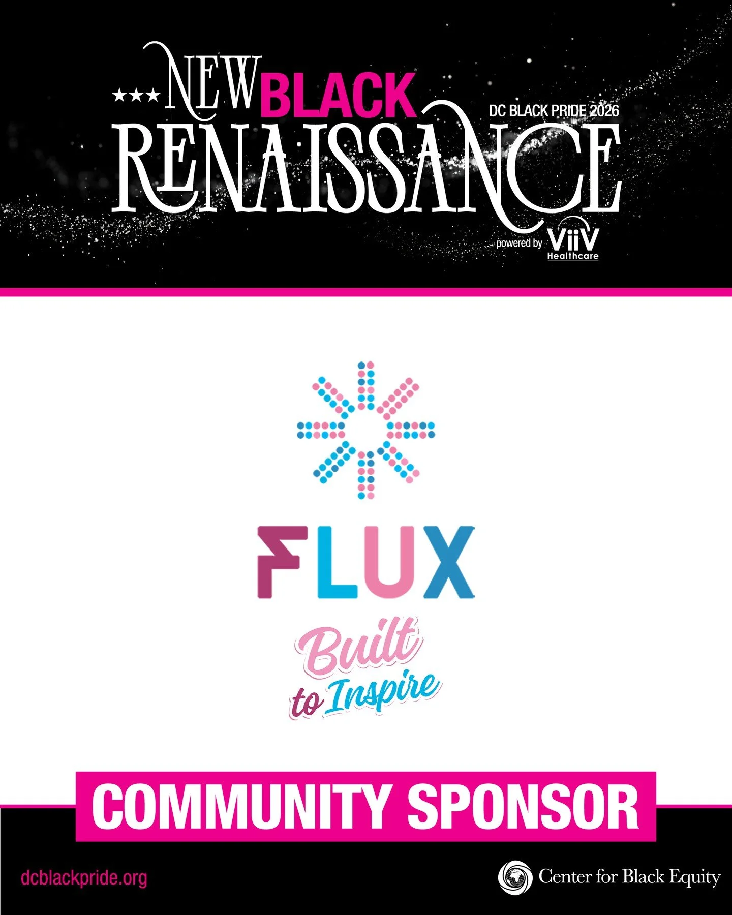 We are proud to recognize FLUX and Impulse Group DC as Community Sponsors of DC Black Pride 2026.⁠
⁠
Their support helps strengthen the visibility, connection, and community-centered programming that makes DC Black Pride such a powerful gathering for