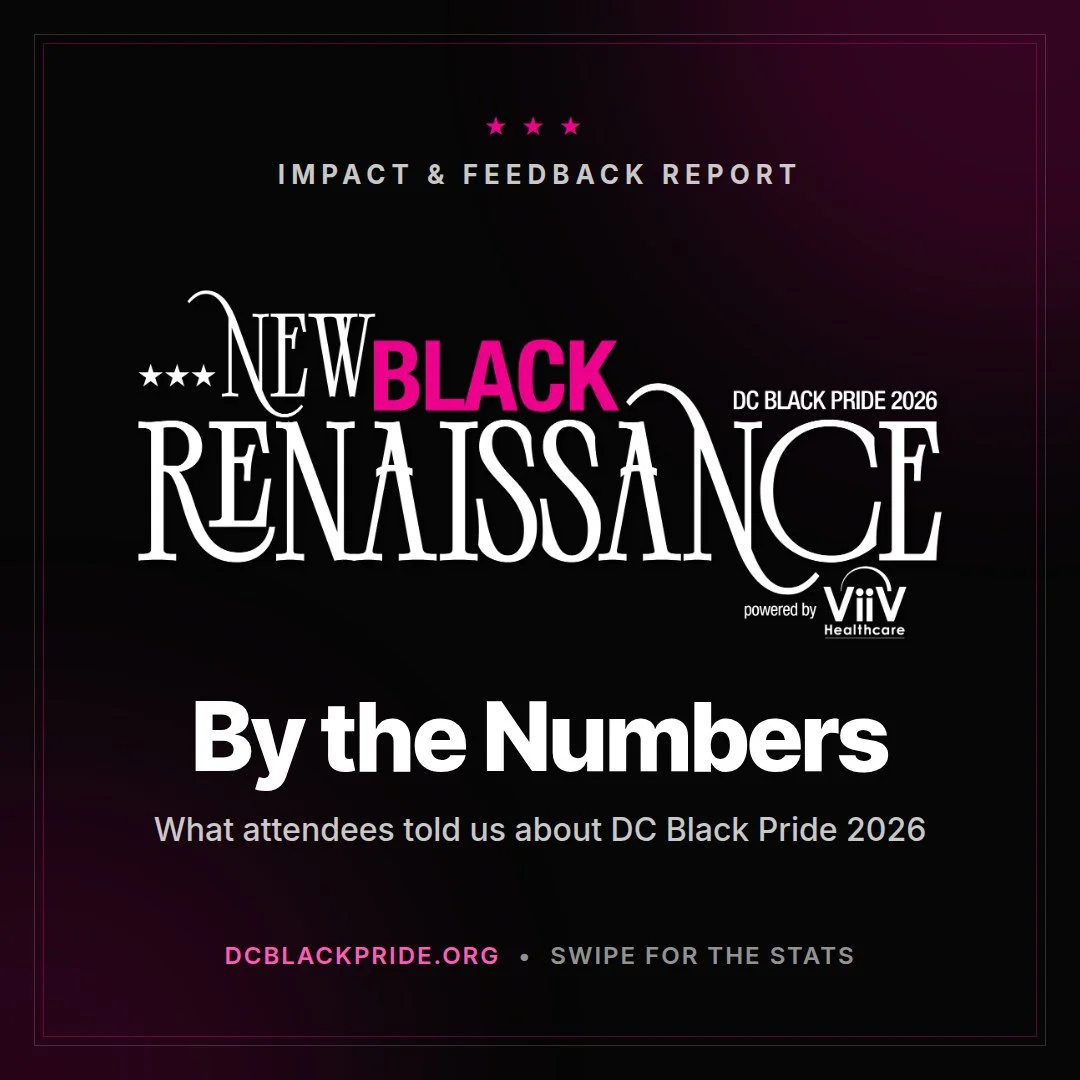 The numbers are in, and they tell a story only the community can write. ✨⁠
⁠
DC Black Pride 2026: New Black Renaissance was more than a weekend. It was a homecoming, a classroom, a ballroom, and a public-health powerhouse.⁠
⁠
Swipe to see what you bu