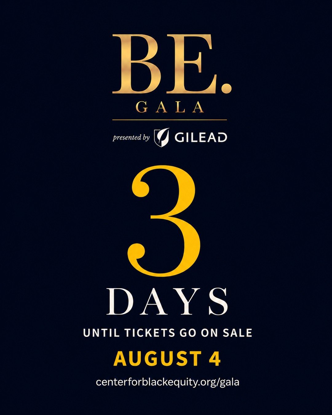 We are getting closer. Tickets for the 2026 BE. Gala go on sale in just 3 days.⁠
⁠
Be part of a powerful evening honoring excellence, celebrating our movement, and investing in a more equitable future for Black LGBTQ+ communities.⁠
⁠
Tickets go on sa