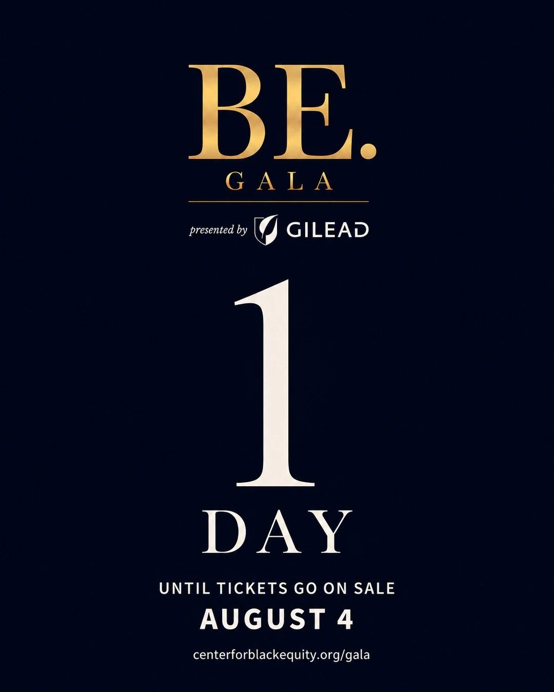 Tomorrow is the day.⁠
⁠
Tickets for the 2026 BE. Gala go on sale tomorrow, August 4. Prepare to reserve your place for an extraordinary evening celebrating the people, organizations, and movements shaping the future of Black LGBTQ+ equity.⁠
⁠
centerf