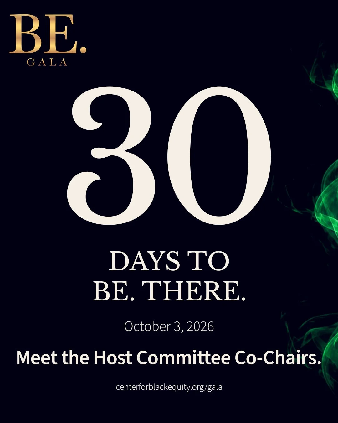 The countdown is on. ✨⁠
⁠
In just 30 days, we&rsquo;ll gather for the BE. Gala&mdash;an unforgettable evening celebrating Black leadership, collective power, and the people building a more equitable future.⁠
⁠
We&rsquo;re honored to introduce our Hos