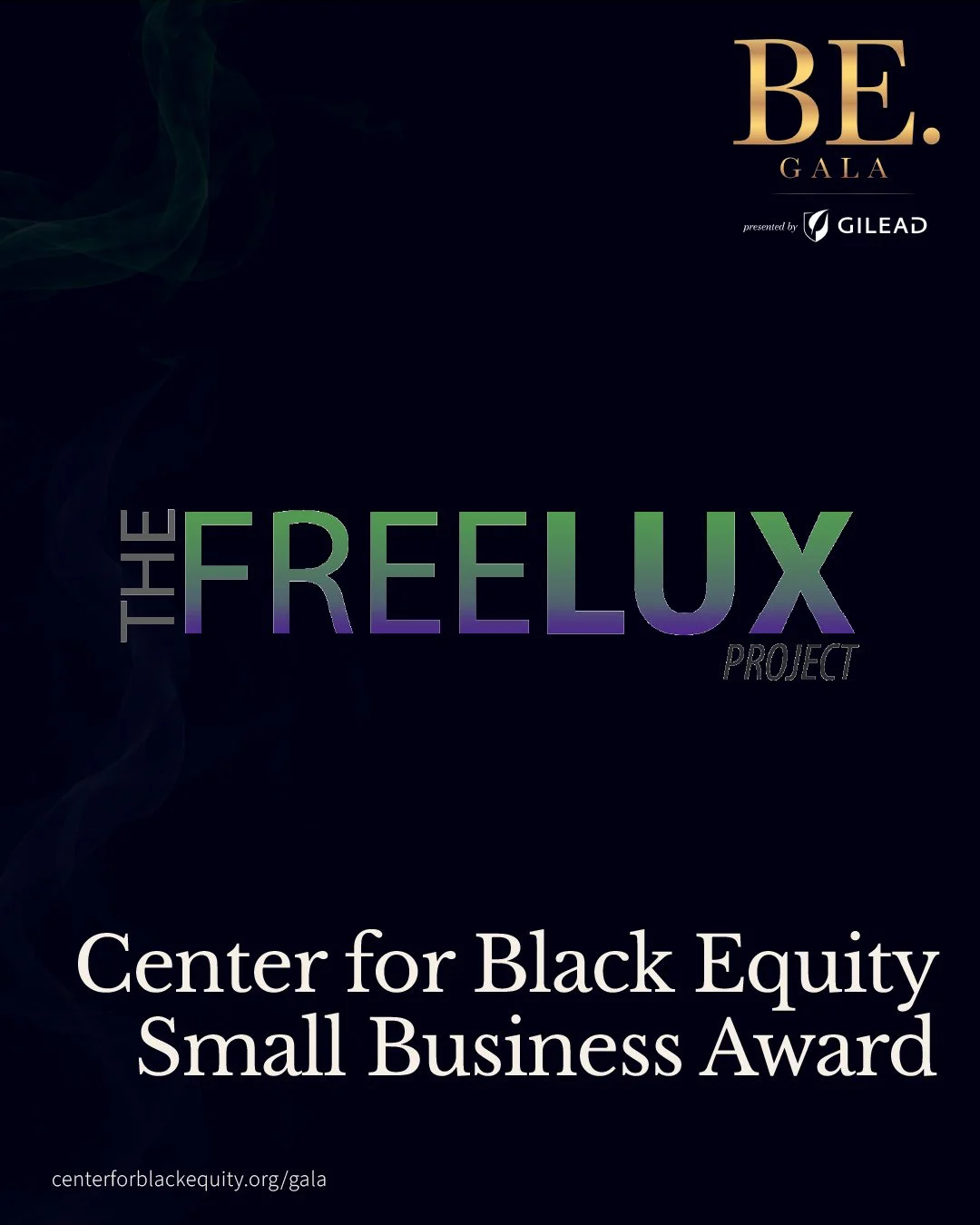 Health. Culture. Joy. Community. The Freelux Project brings them together.⁠
⁠
We&rsquo;re proud to honor this community-driven nonprofit with the Center for Black Equity Small Business Award at the 2026 BE. Gala.⁠
⁠
Founded by Nathaniel Holley, The F