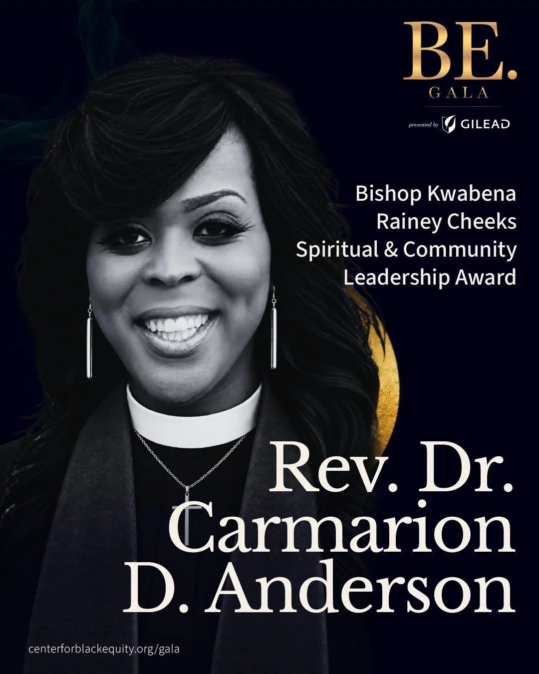 **We are proud to honor Rev. Dr. Carmarion D. Anderson with the Bishop Kwabena Rainey Cheeks Spiritual &amp; Community Leadership Award at the 2026 BE. Gala for Black Equity.**⁠
⁠
Rev. Dr. Anderson&rsquo;s work sits at the intersection of faith, advo