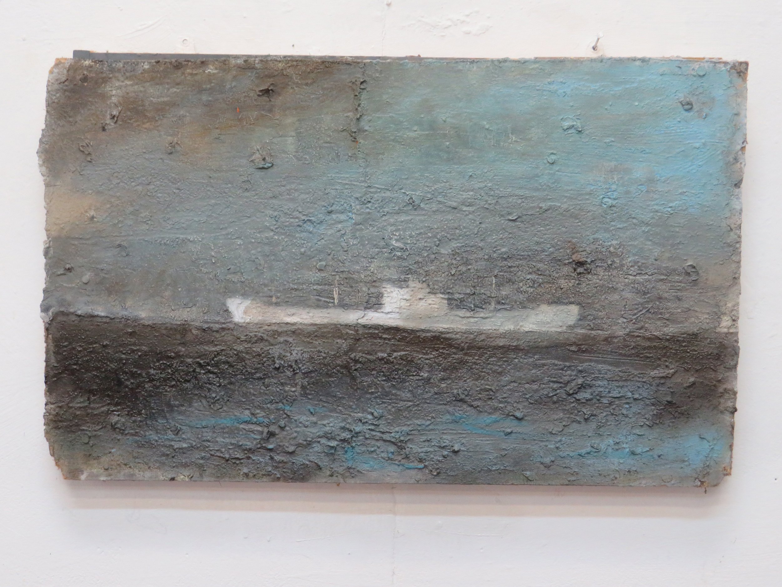 Ghost Ship off Avonmouth 47 x 78 cms
