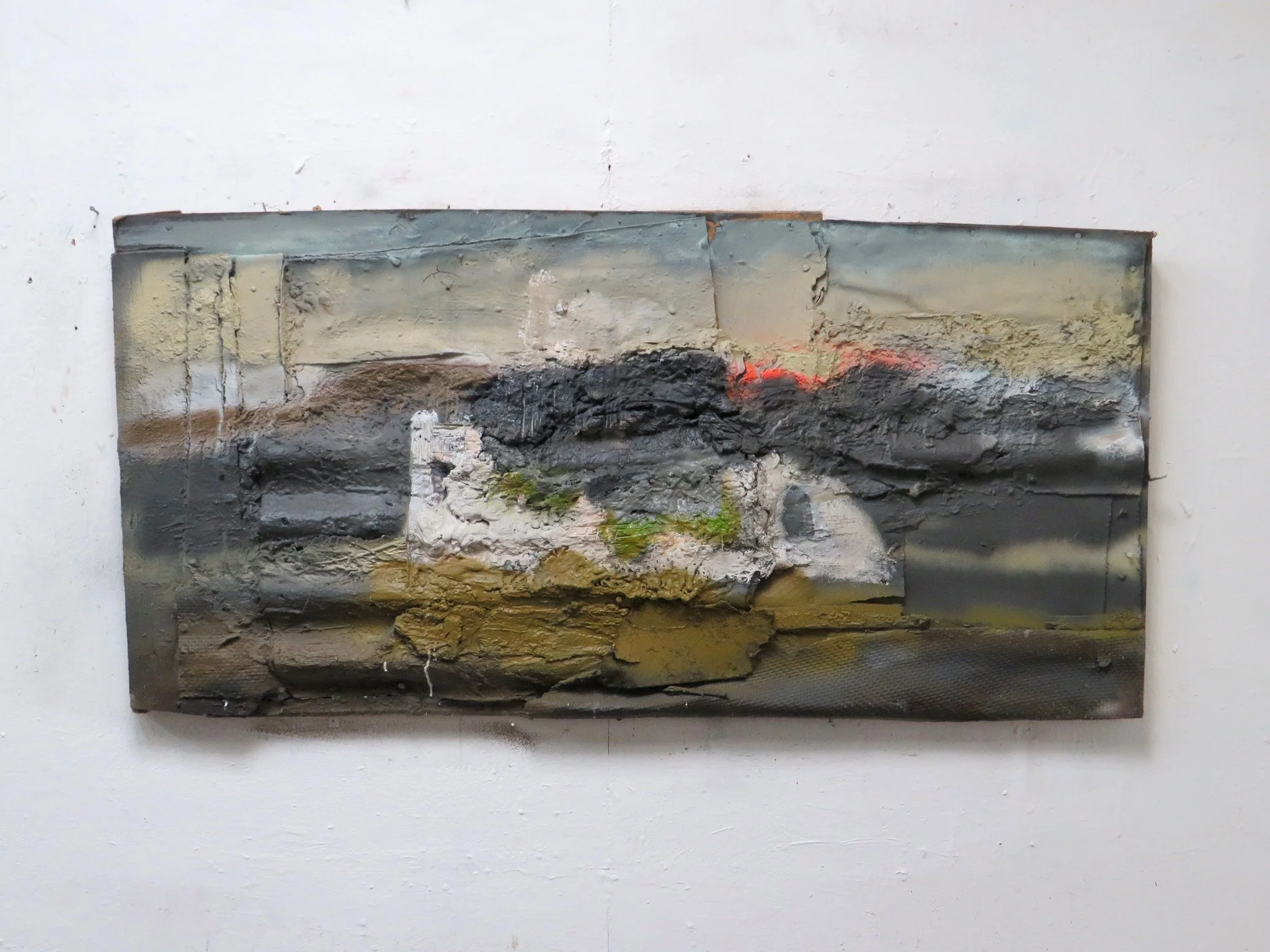 Ruin, Chapel, Estuary 75 x 152 cms