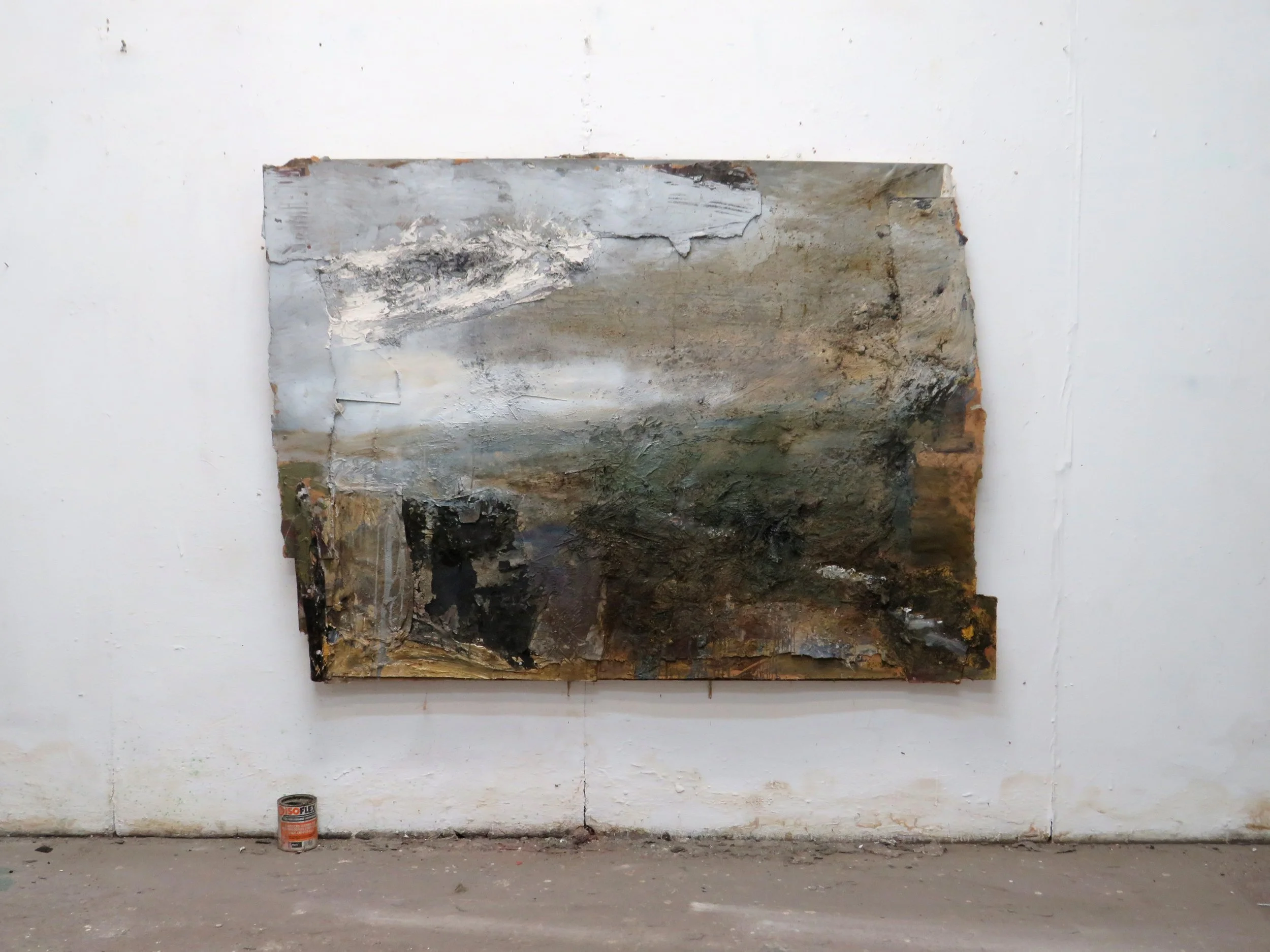 Spring, Wind, Moor, Valley, Grey Sky and single cloud 130 x 180 cms