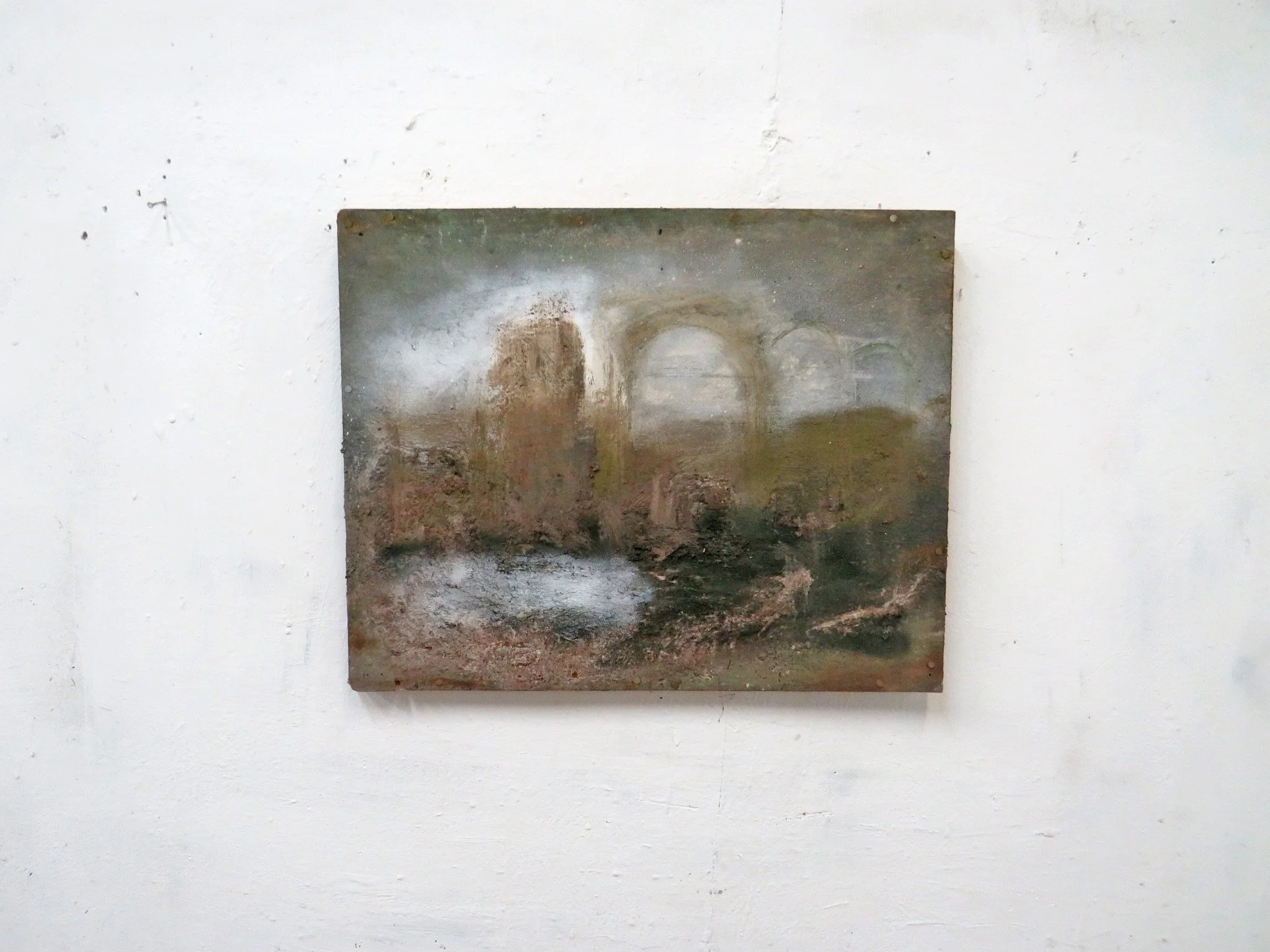 Submarine Works Ruin rememdered 61 x 77 cms