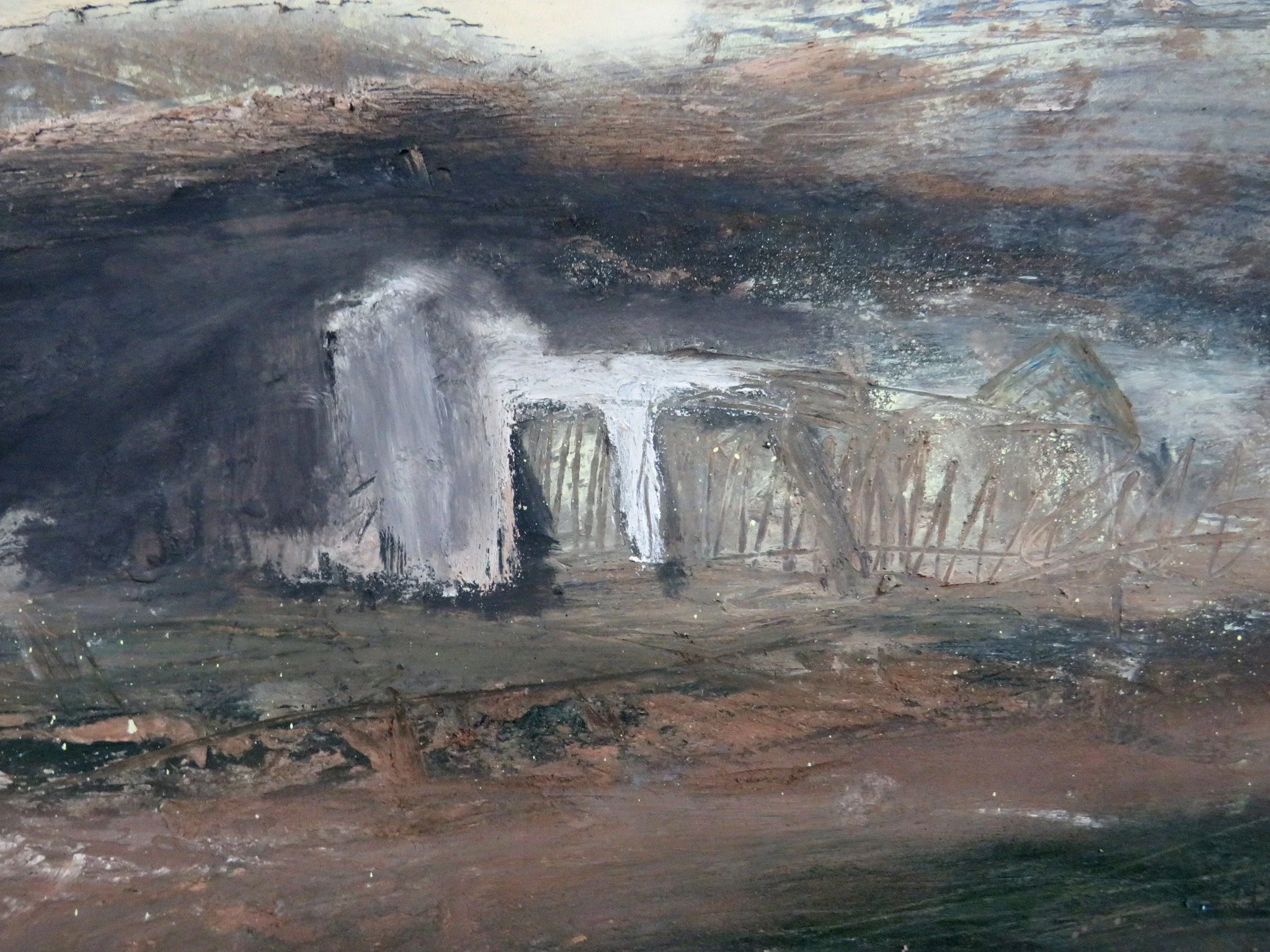 Study Submarine Building Ruin, Wilderness (detail) 51 x 77 cms