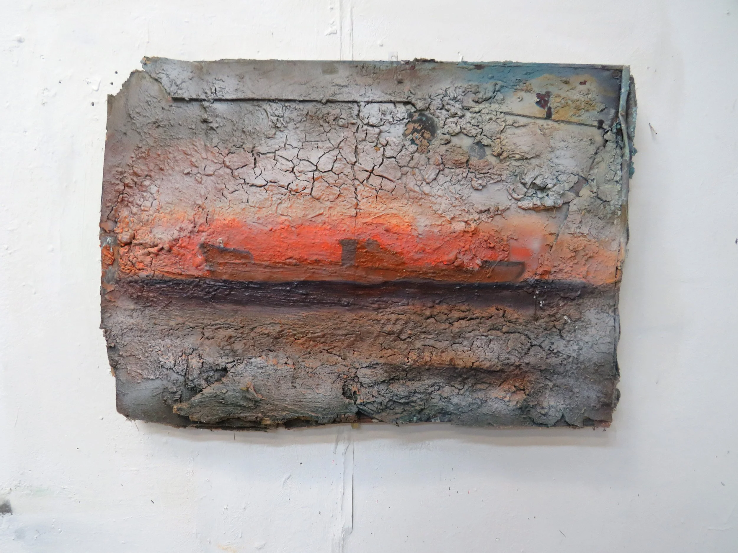 Ghost Ship, Orange Sunset 65 x 87 cms.jpg