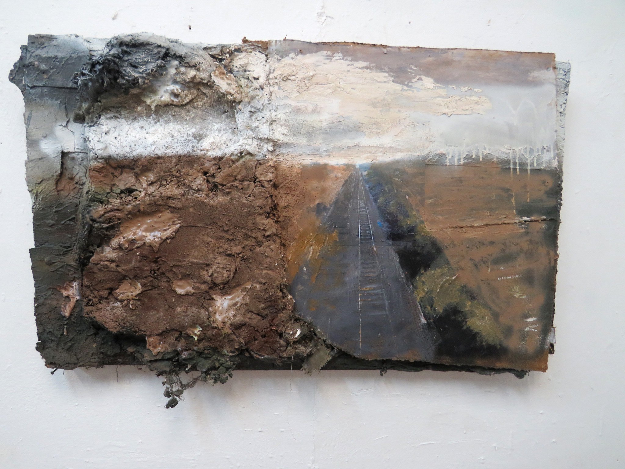Old Railway Line, Waste Land 73 x 111 cms