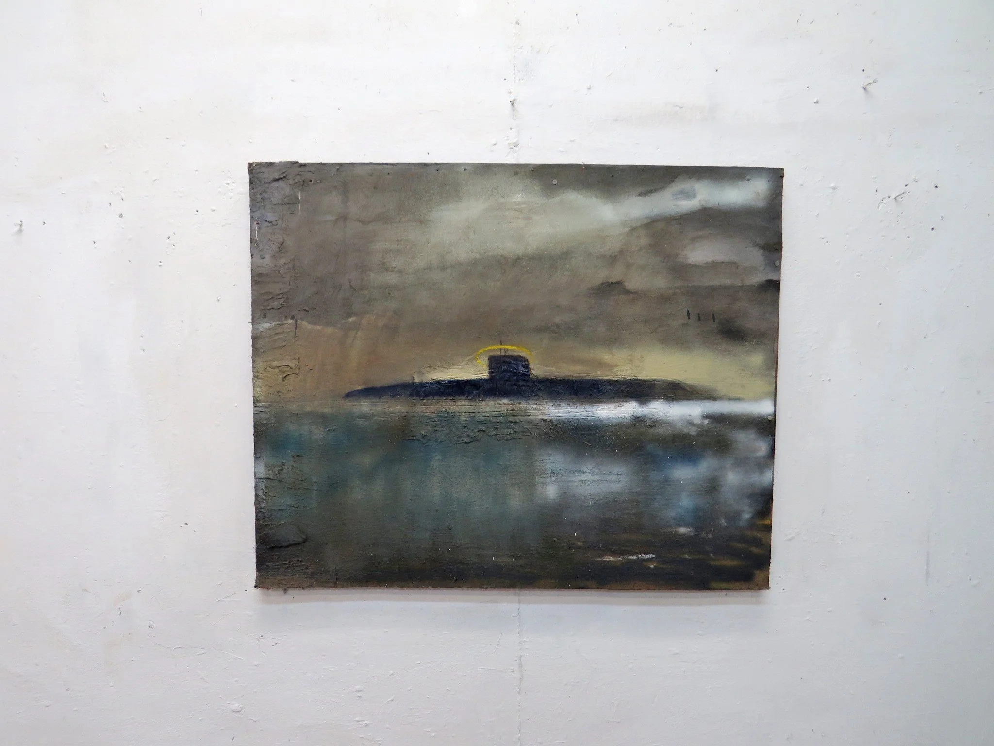 Submarine and Halo 92 x 113 cms