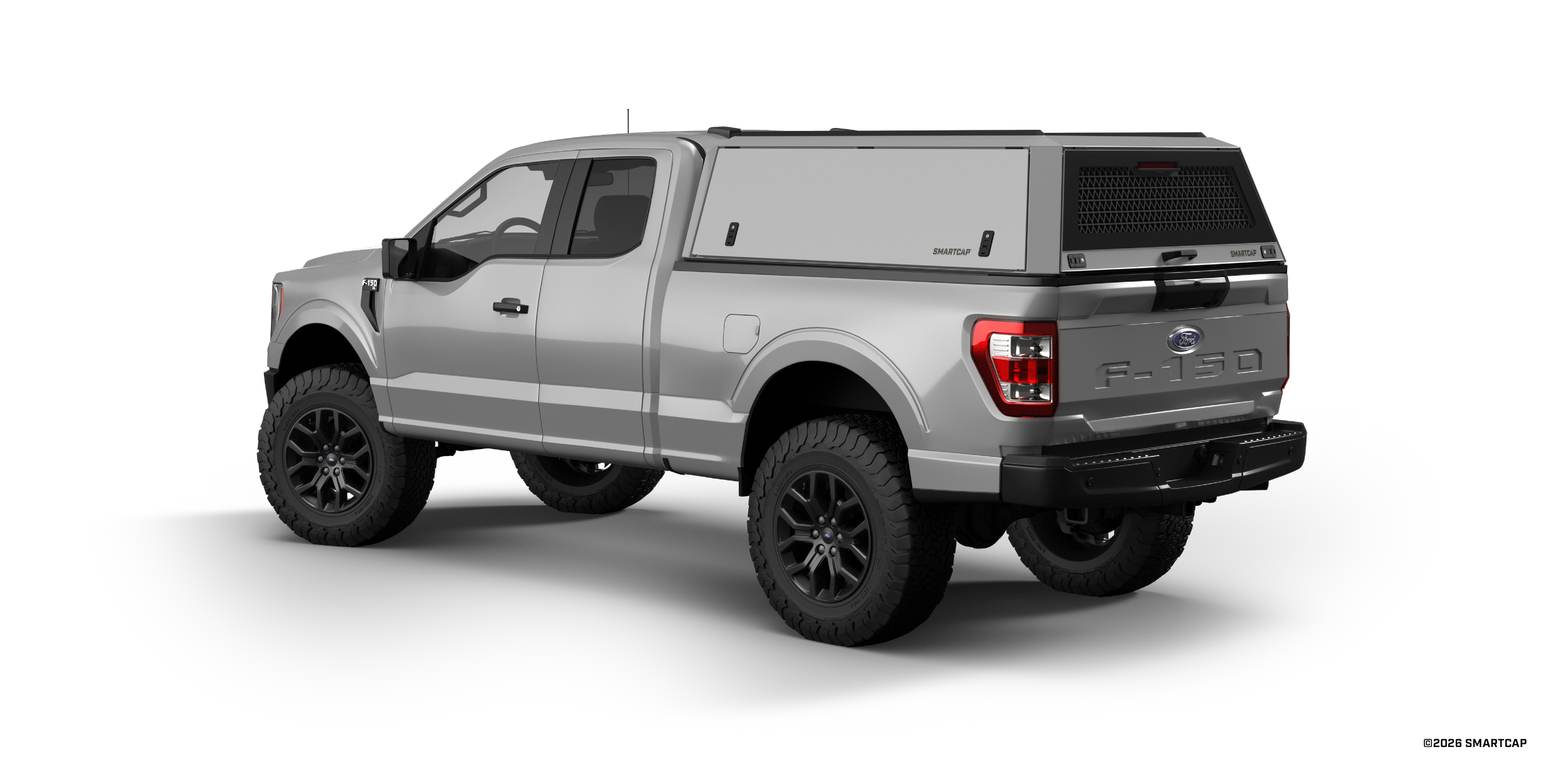 SmartCap Edge Commercial Ford F150 2021+ Standard Bed WN 3 Drivers Rear Three Quarter.png