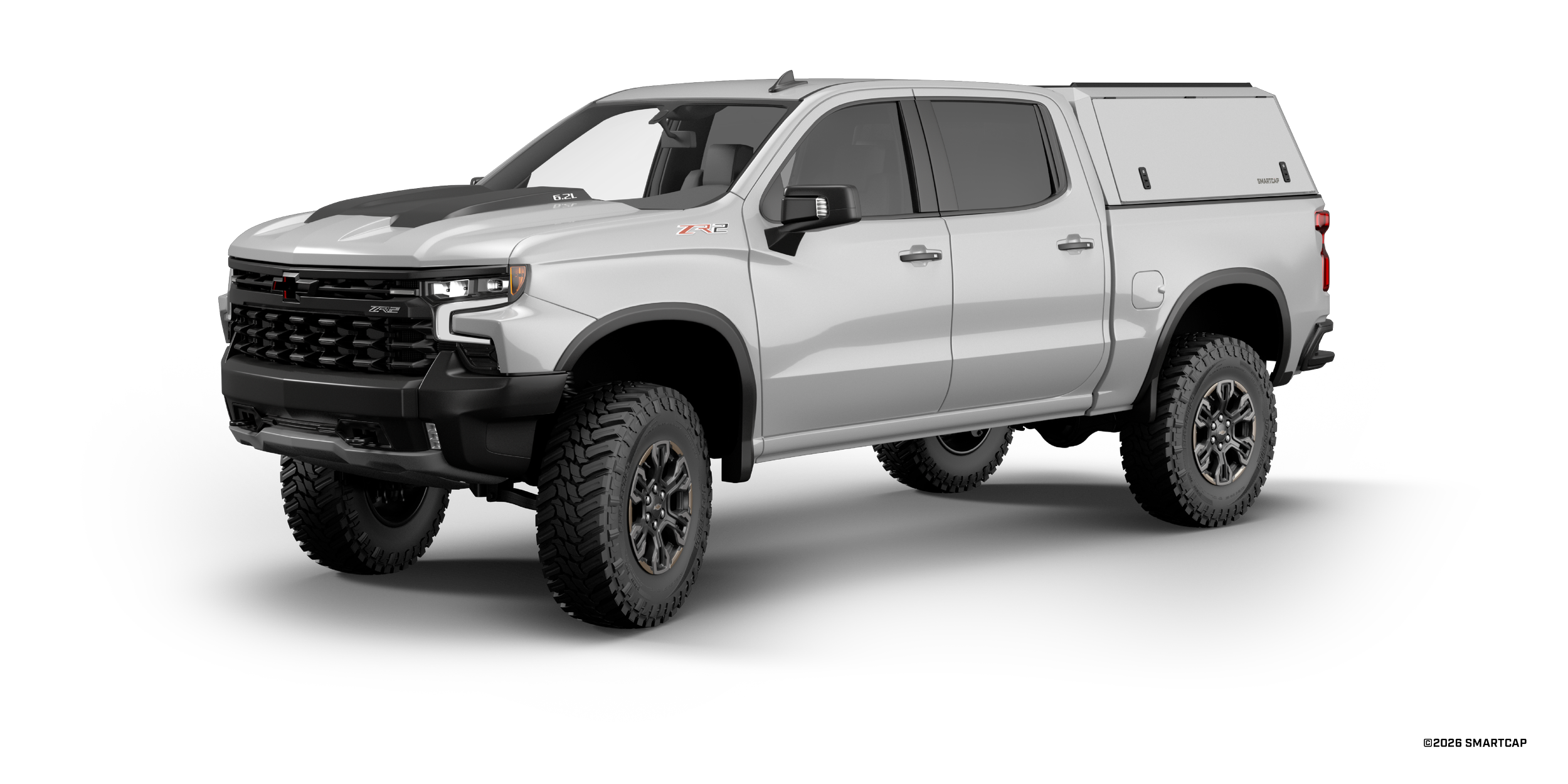 SmartCap Edge Defender Silverado 1500 2019+ 5'8%22 Bed WN 1 Drivers Front Three Quarter.png