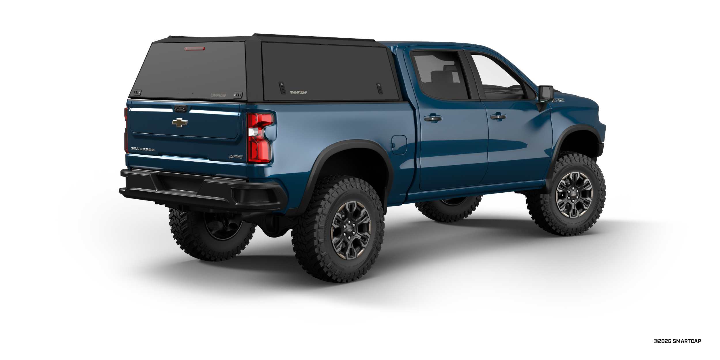 SmartCap Edge Defender Silverado 1500 2019+ 5'8%22 Bed BN 5 Passenger Rear Three Quarter.png