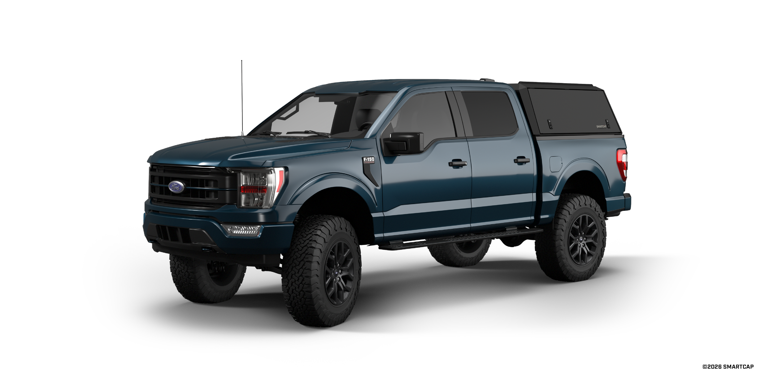 SmartCap Edge Adventure Ford F150 2021+ Short Bed BN 1 Drivers Front Three Quarter.png