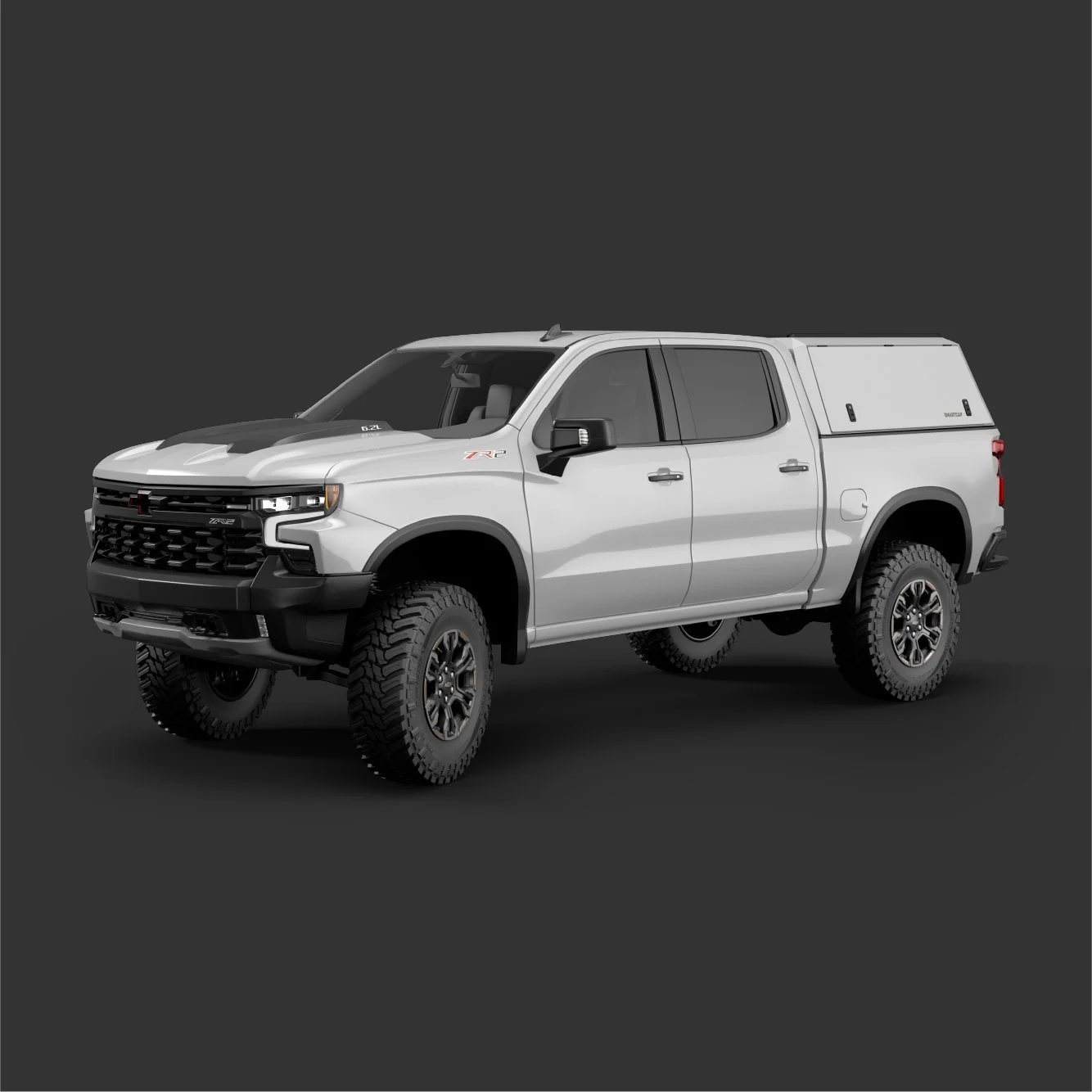 Chevrolet Silverado 1500 2019+ 5'8" Bed Commercial White (WN)