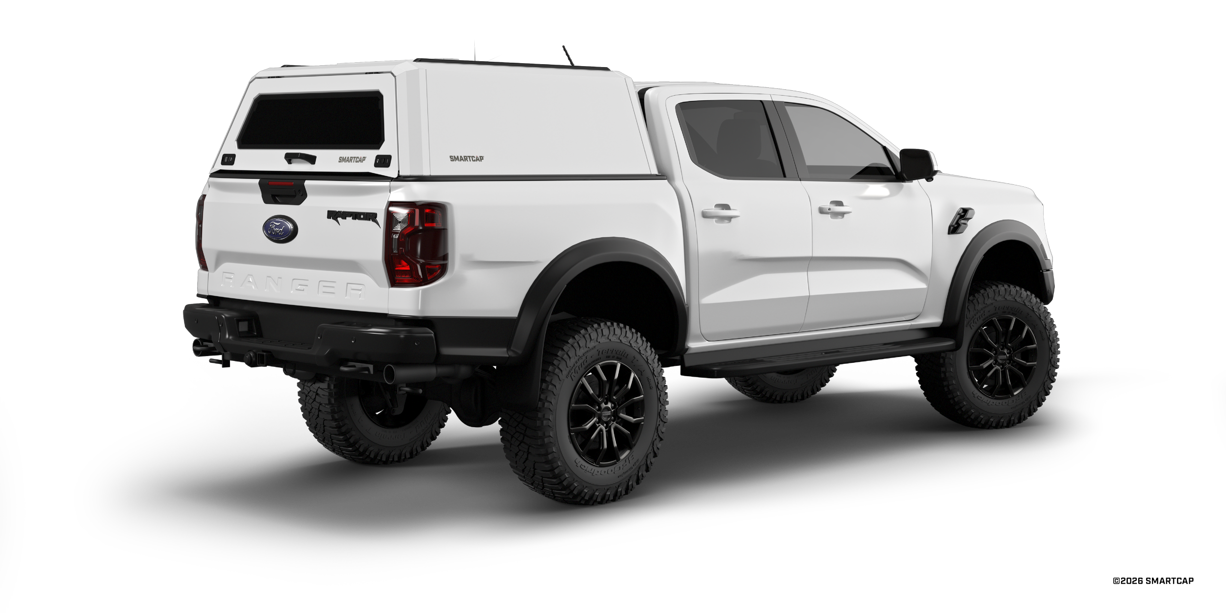 SmartCap EVOh Hatchback Ford Ranger Next Gen 2022+ Double Cab WH 5 Passenger Rear Three Quarter.png