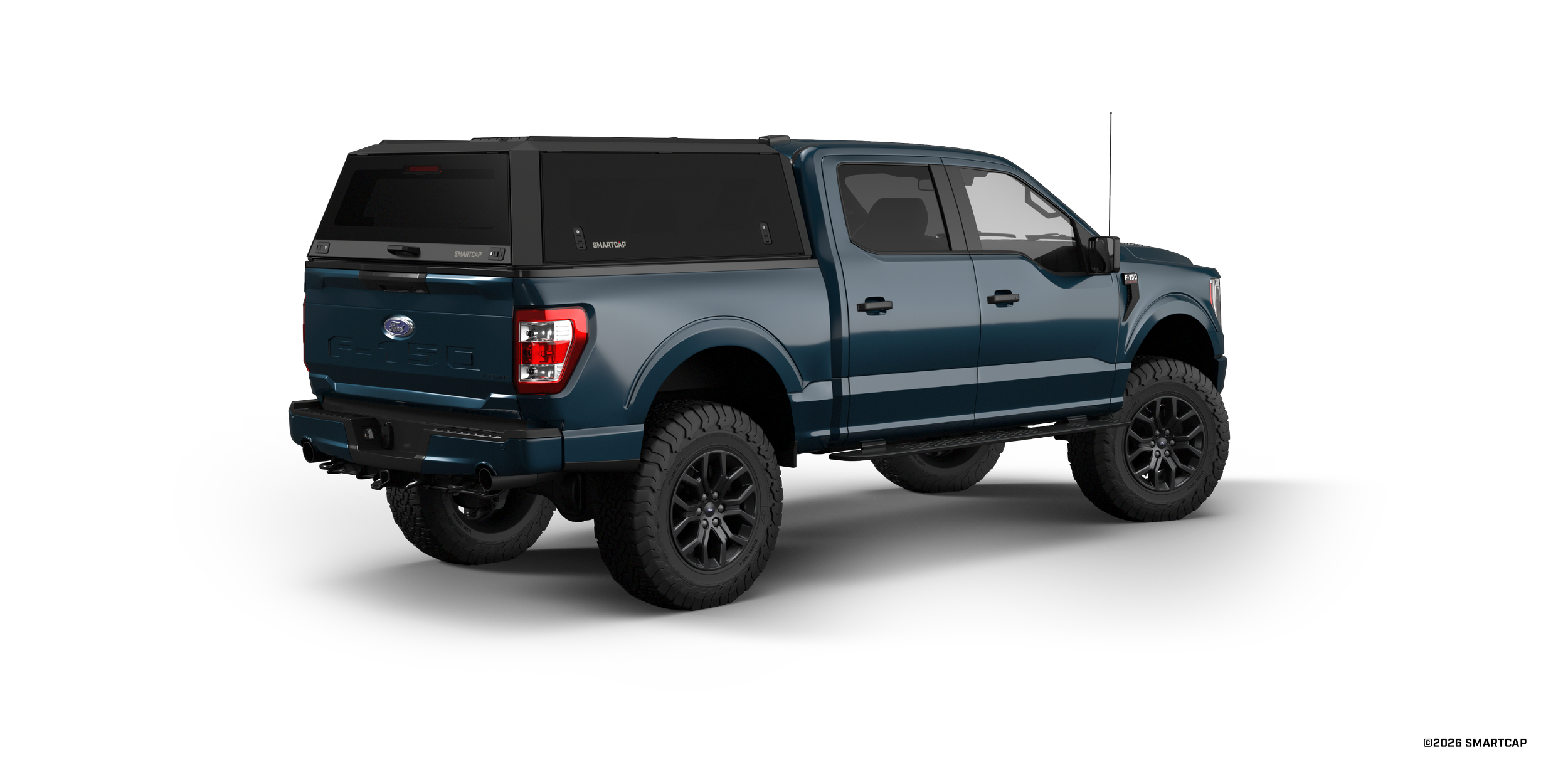 SmartCap Edge Sport Ford F150 2021+ Short Bed BN 5 Passenger Rear Three Quarter.png