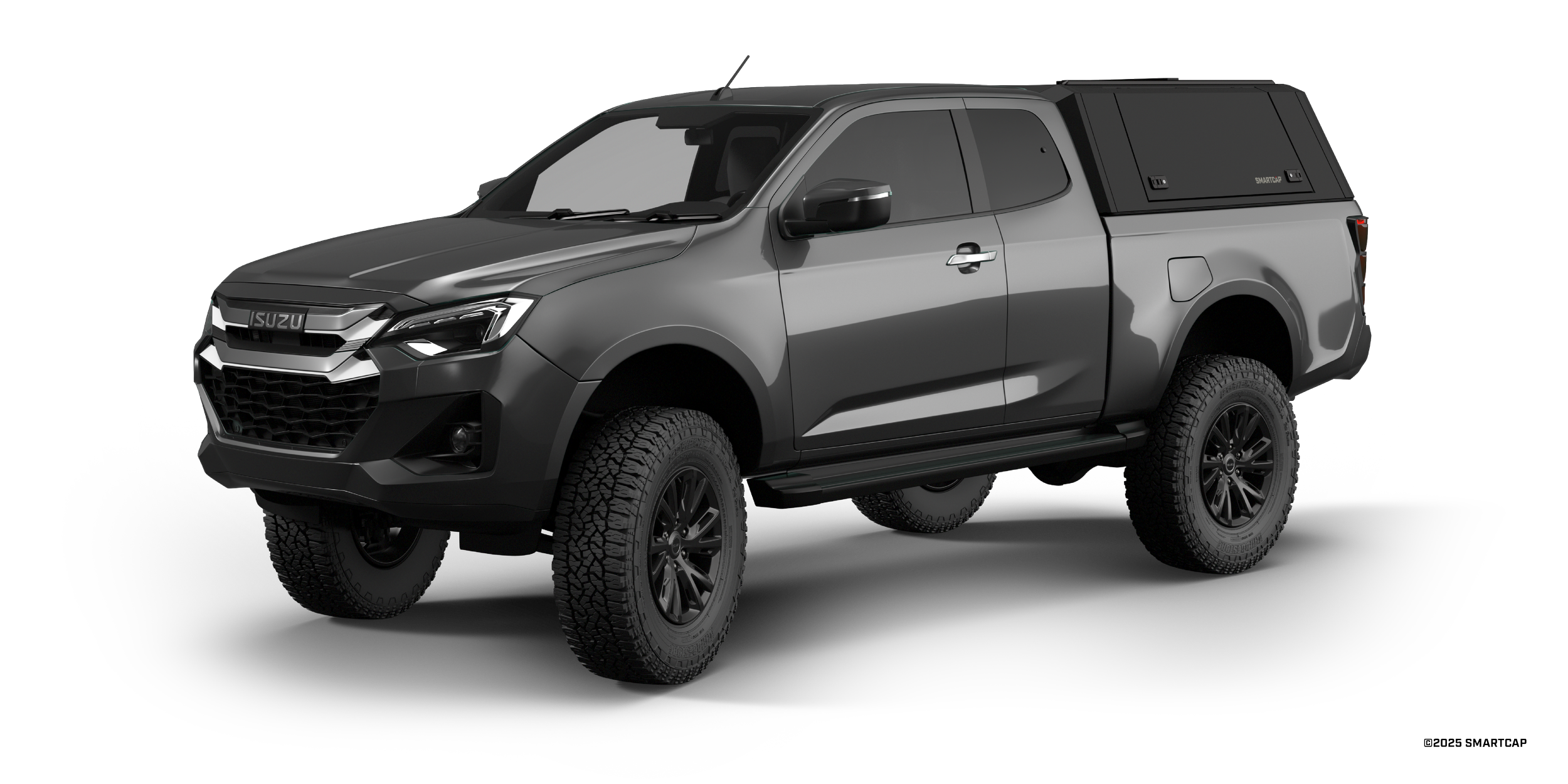 SmartCap EVOd Isuzu D-Max 2019+ Extended Cab MB Short 1 Drivers Front Three Quarter.png