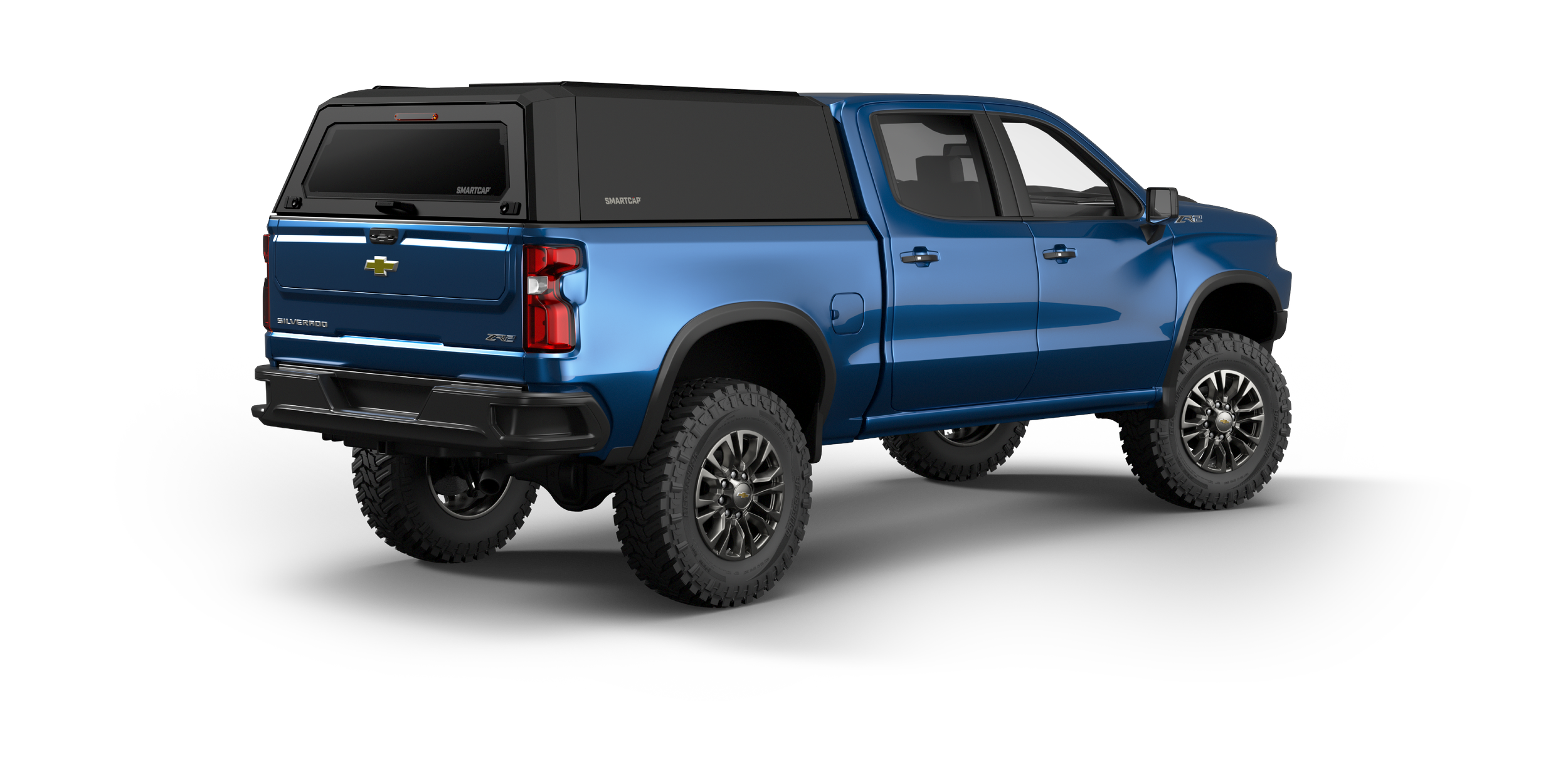 SmartCap EVOh Hatchback Silverado 2019+ Short Bed MB 5 Passenger Rear Three Quarter.png