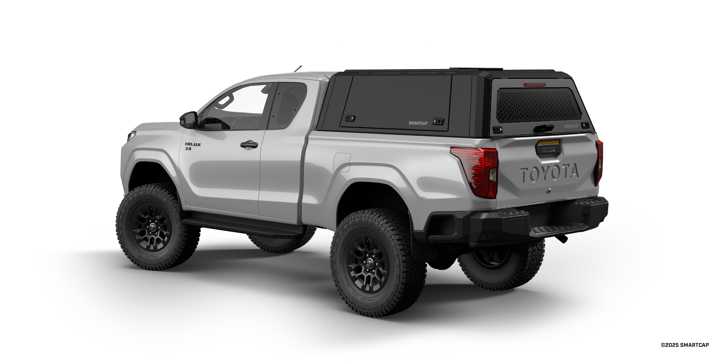 SmartCap EVOc Toyota Hilux 2026+ Extended Cab MB 3 Drivers Rear Three Quarter.png