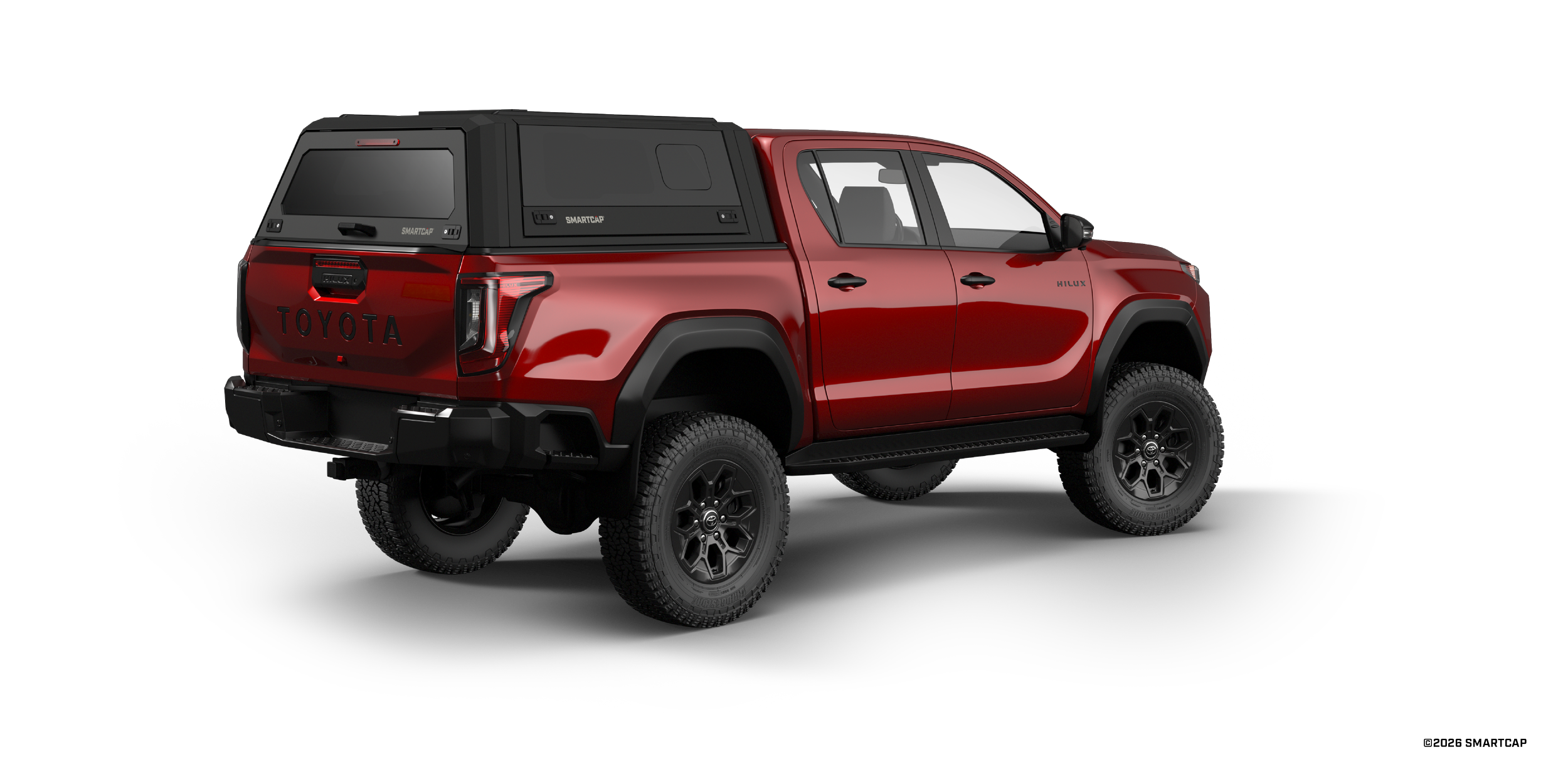 SmartCap EVO Toyota Hilux 2026+ Double Cab 5 Passenger Rear Three Quarter.png