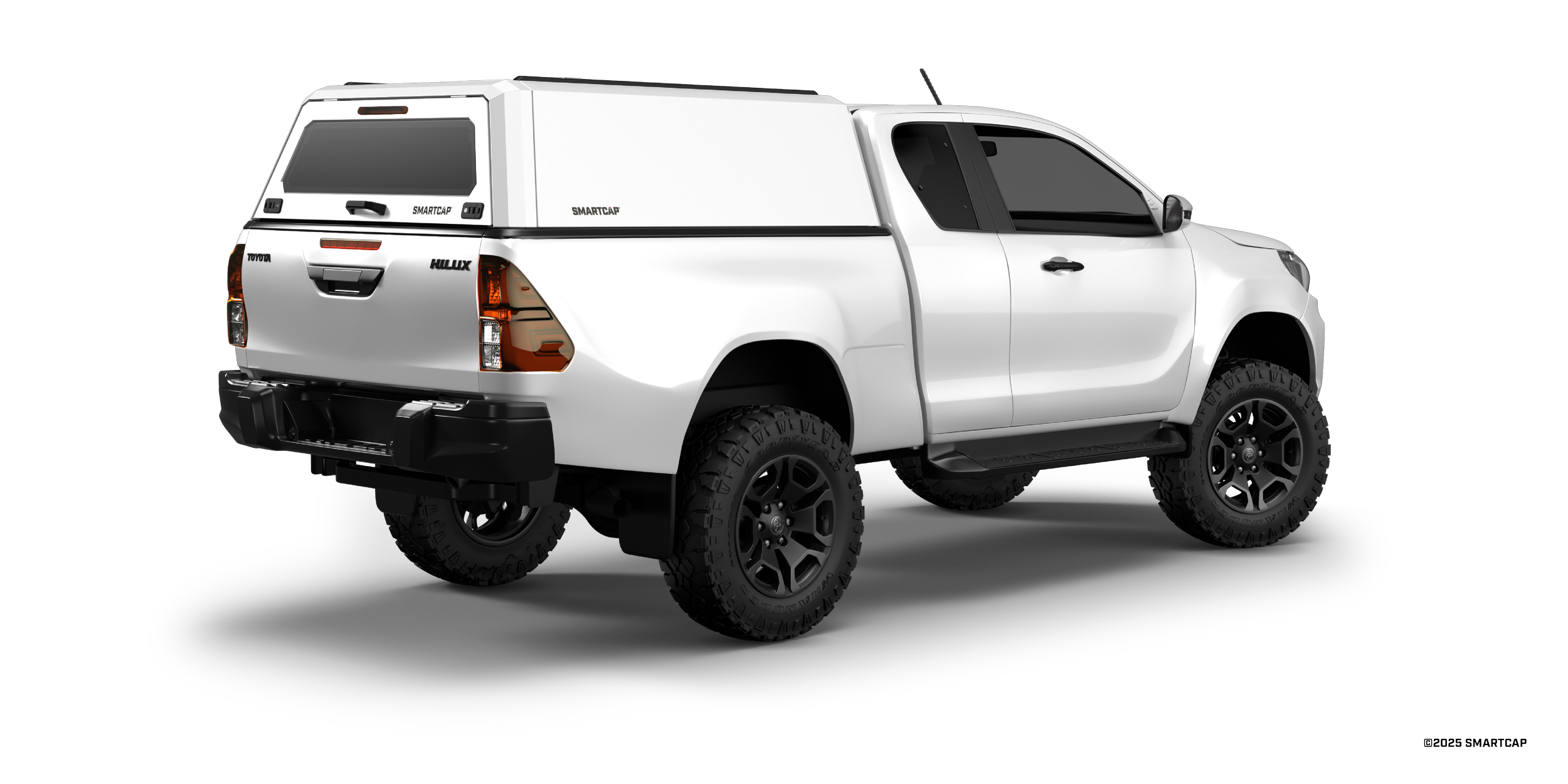 SmartCap EVOh Hatchback Toyota Hilux Extended Cab 2016-Current 5 Passenger Rear Three Quarter.png