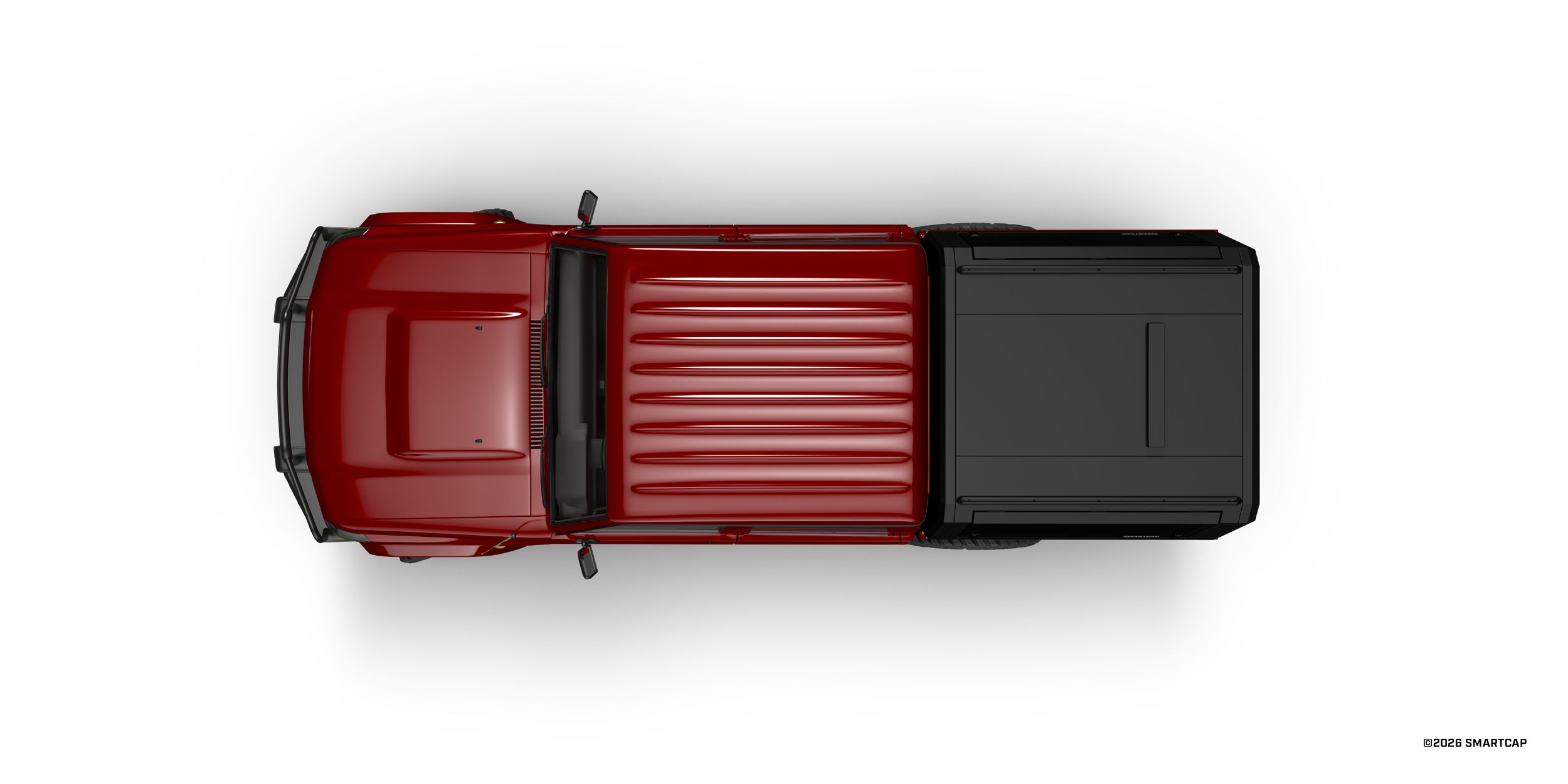 SmartCap EVO Toyota Land Cruiser 1997+ Double Cab 6 Top View.png