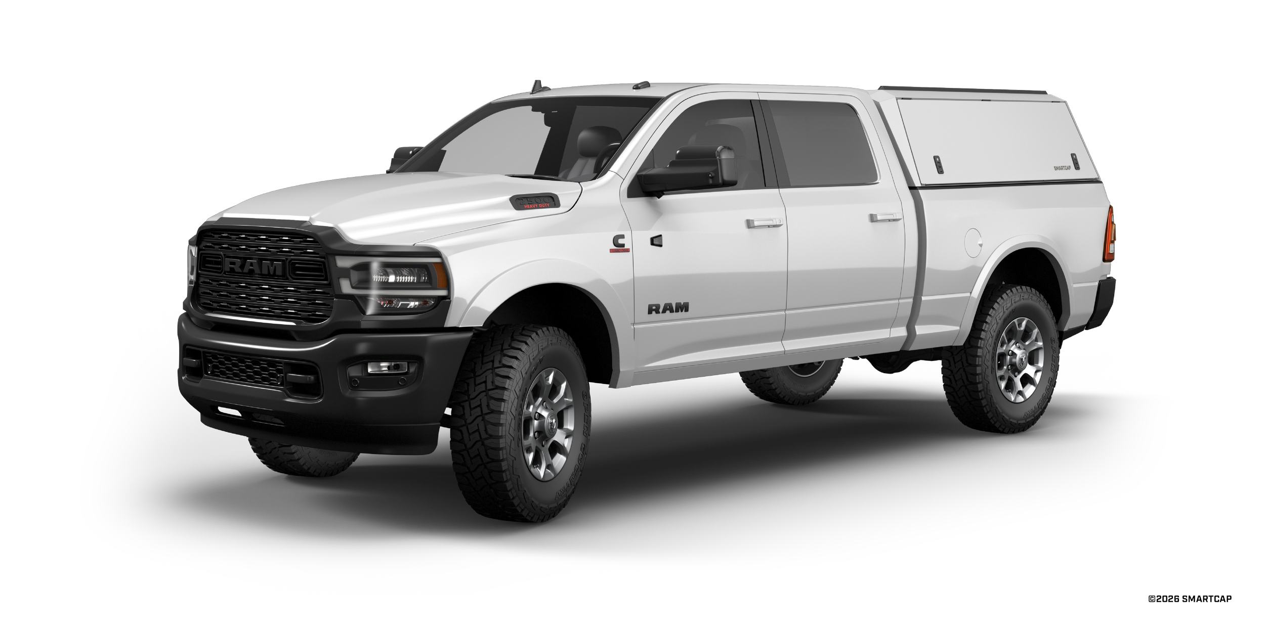 SmartCap Edge Defender RAM 2500 HD 2020+ Standard Bed WN 1 Drivers Front Three Quarter.png