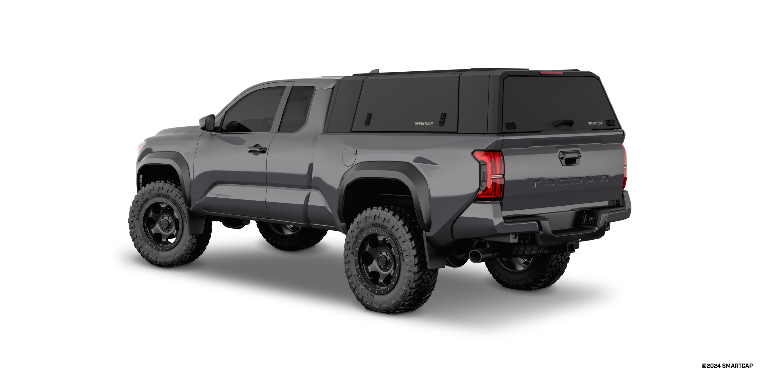 SmartCap EVOd Toyota Tacoma 2024+ 6ft Bed 3 Drivers Rear Three Quarter.jpg