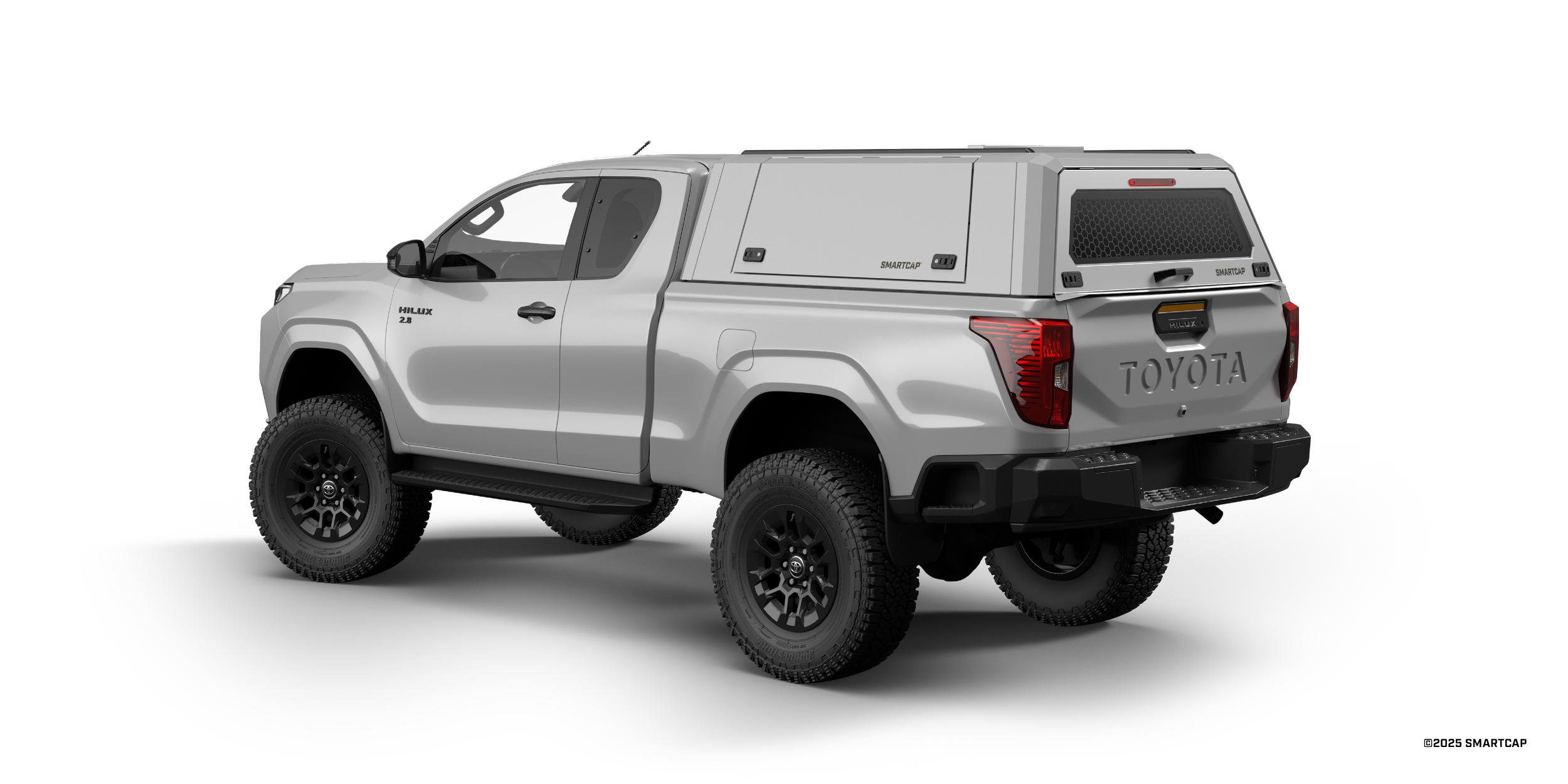 SmartCap EVOc Toyota Hilux 2026+ Extended Cab WZ 3 Drivers Rear Three Quarter.png