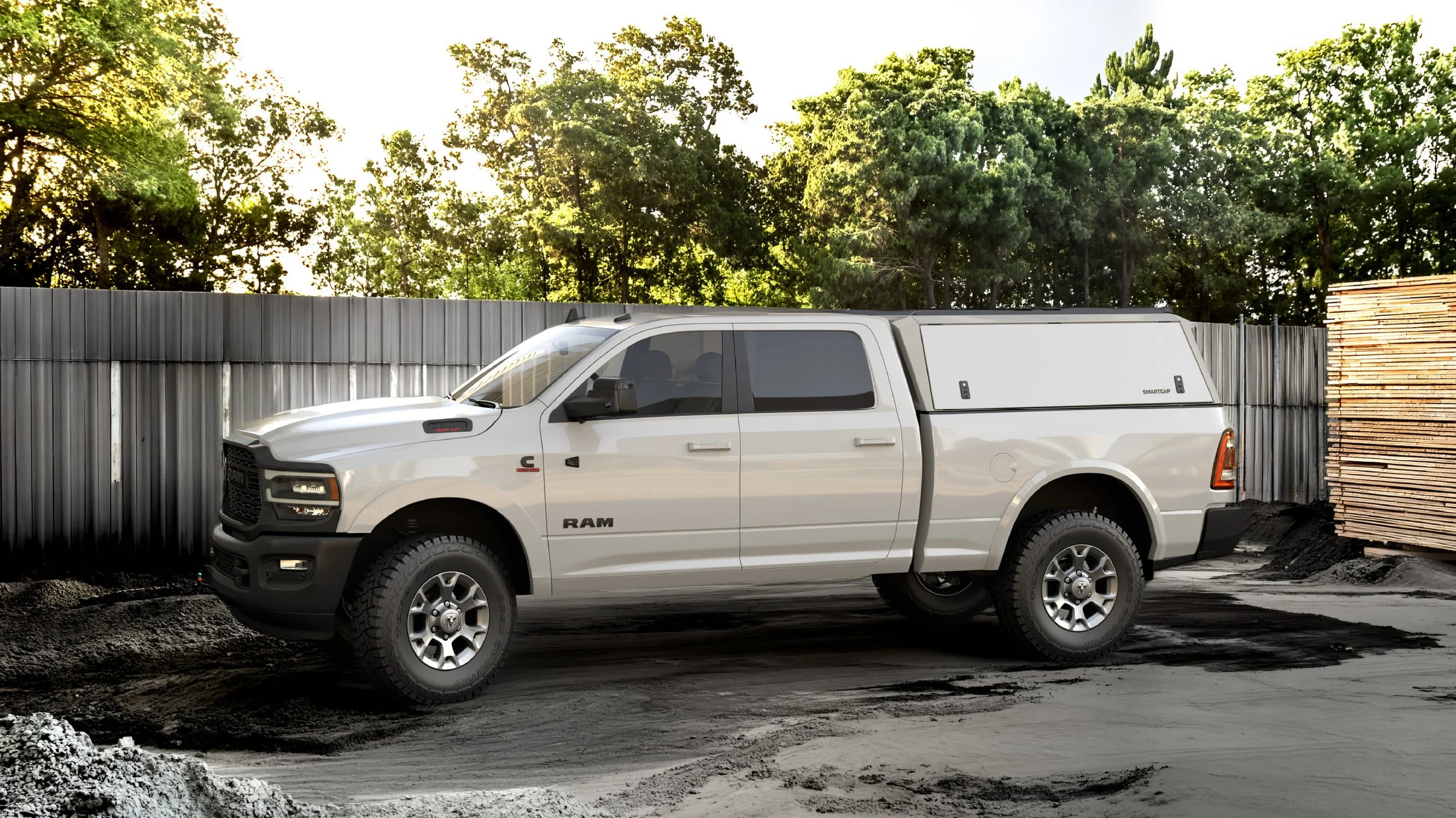 Edge Defender RAM 2500 HD 2020+ Standard Bed in White 6 Bottom Image.jpg