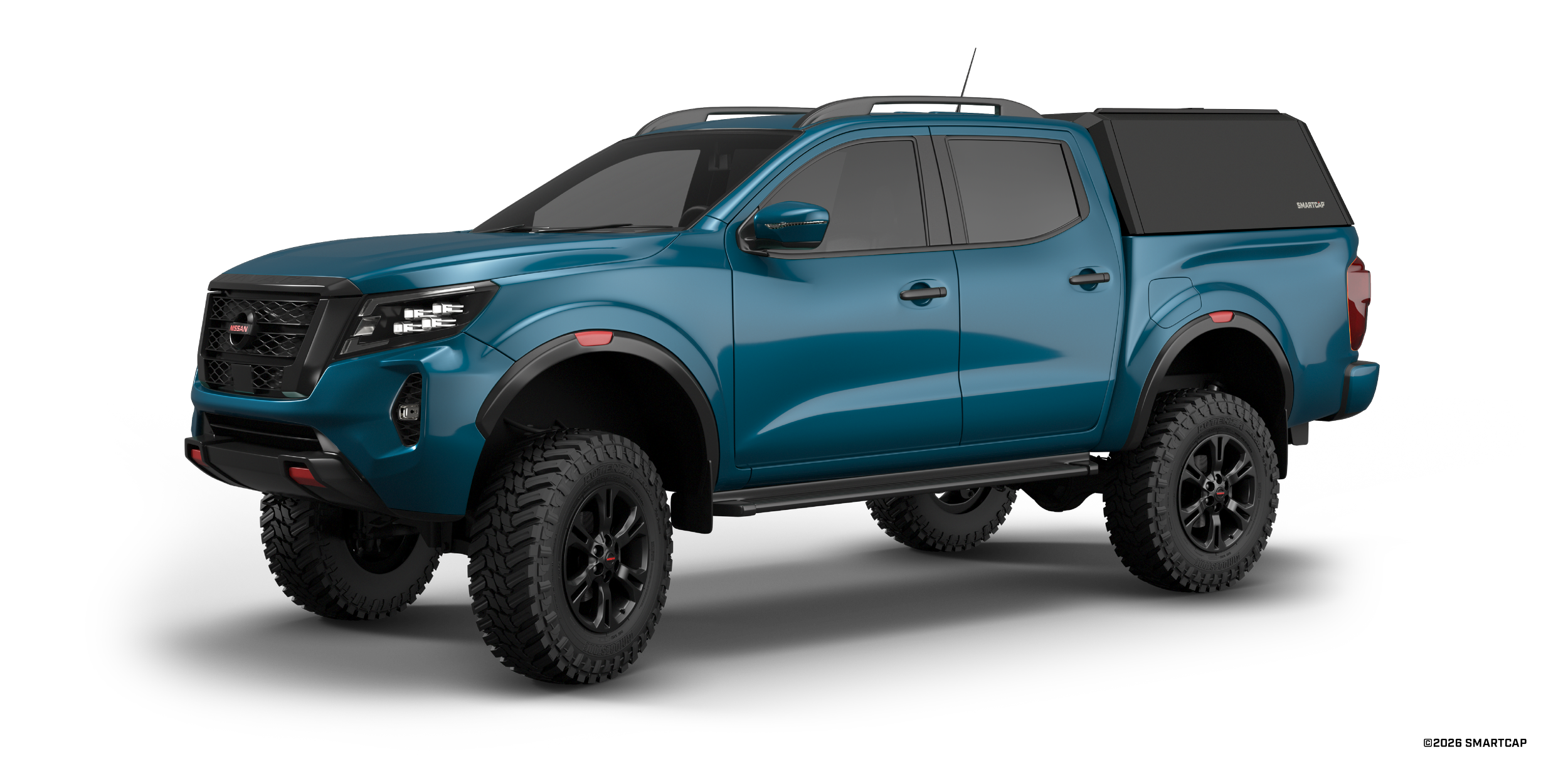 SmartCap EVOh Hatchback Nissan Navara 2021+ Double Cab 1 Drivers Front Three Quarter.png